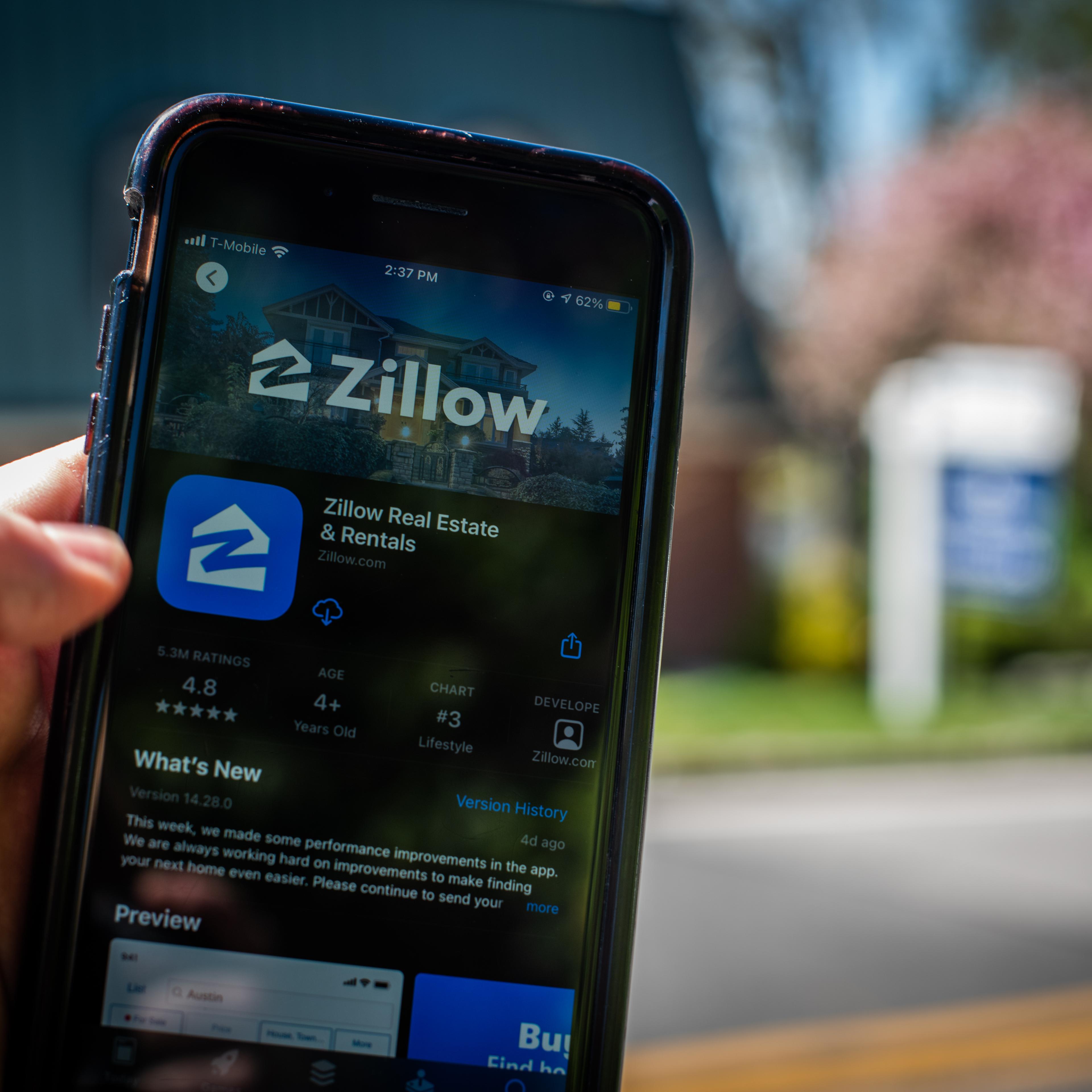 Zillow's phone app