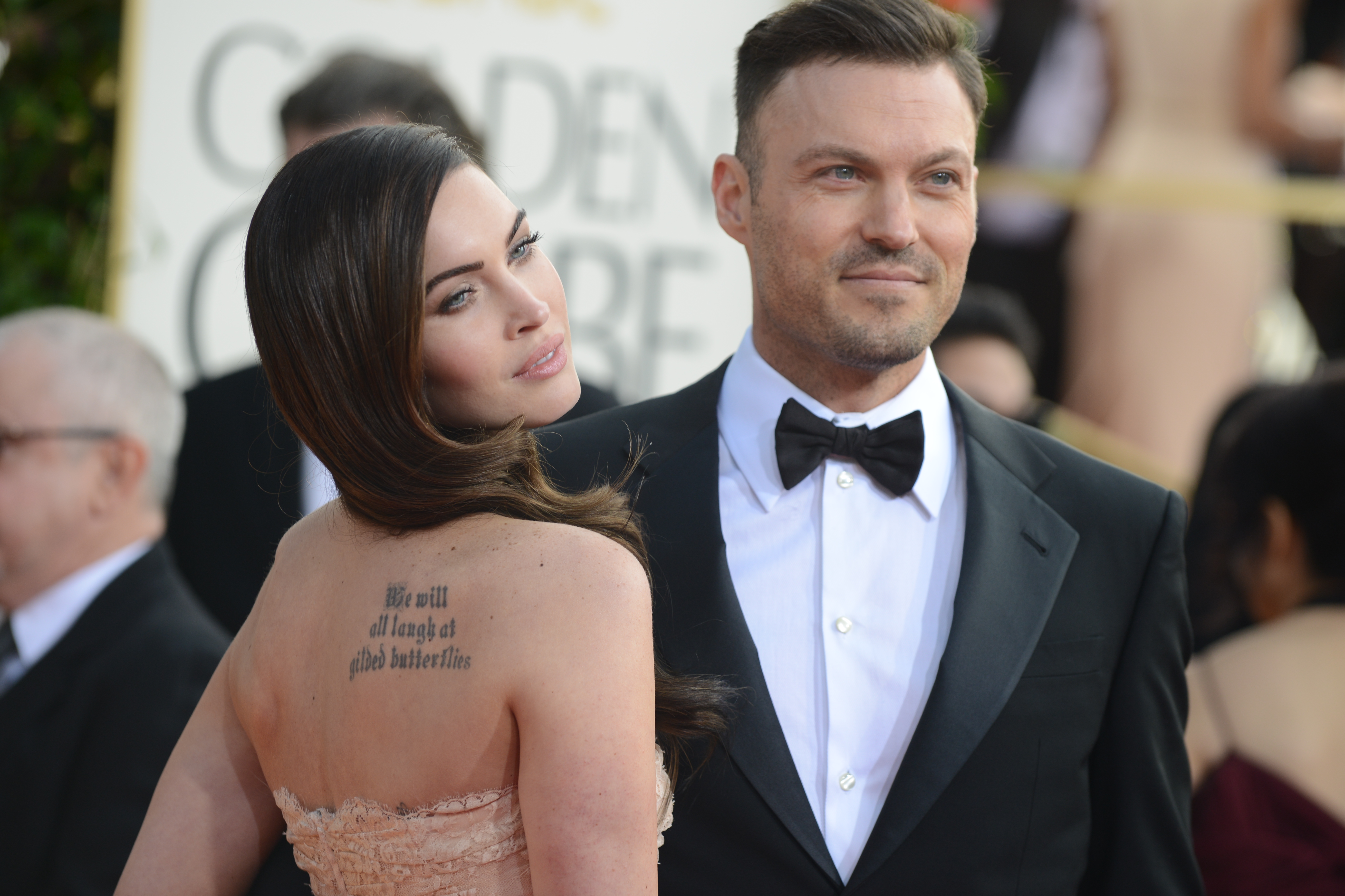 Megan Fox and Brian Austin Green at the 70th Annual Golden Globe Awards in Beverly Hills, Calif. on Jan. 13, 2013.