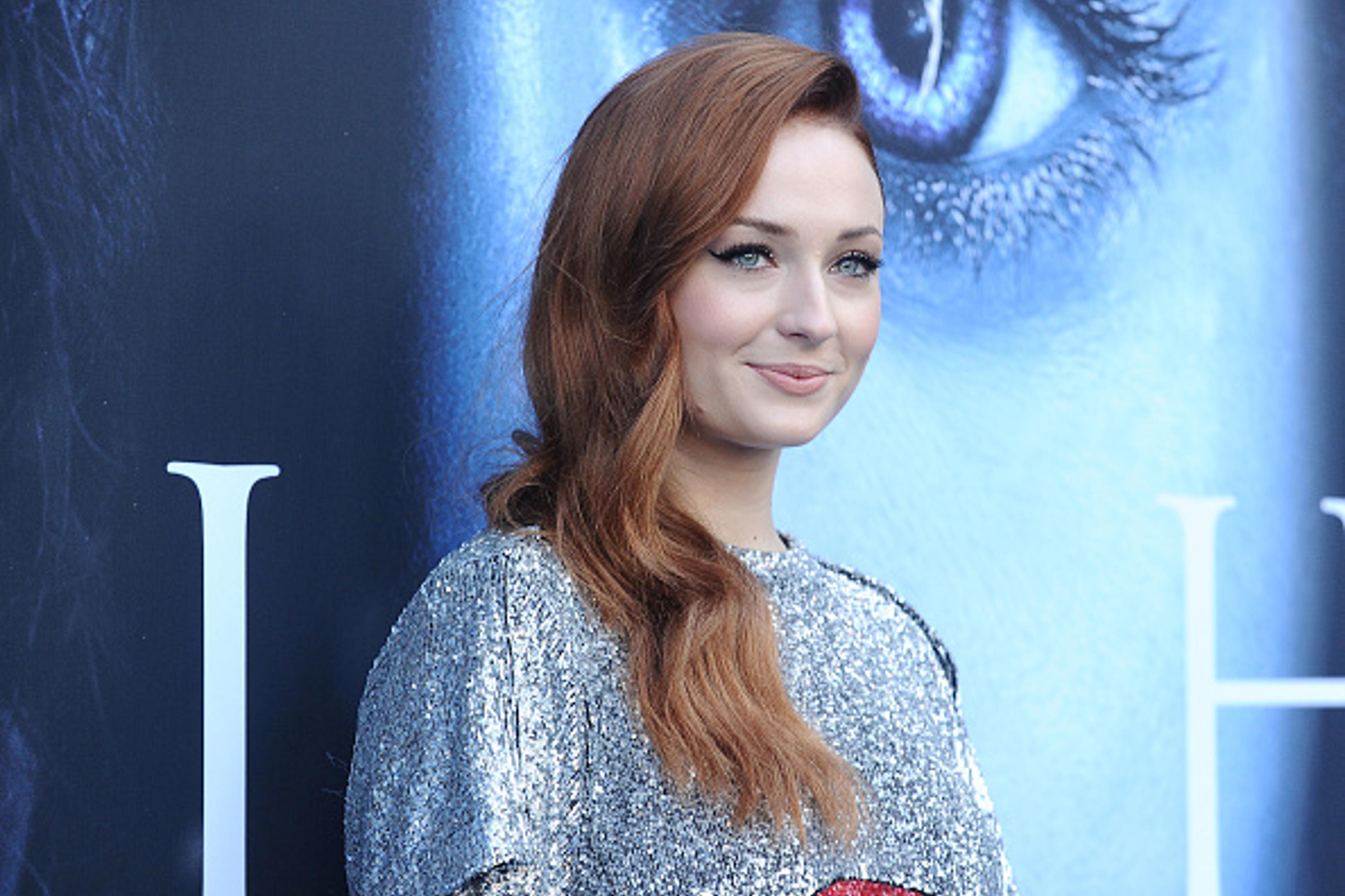 Sophie Turner attends the season 7 premiere of 'Game Of Thrones'