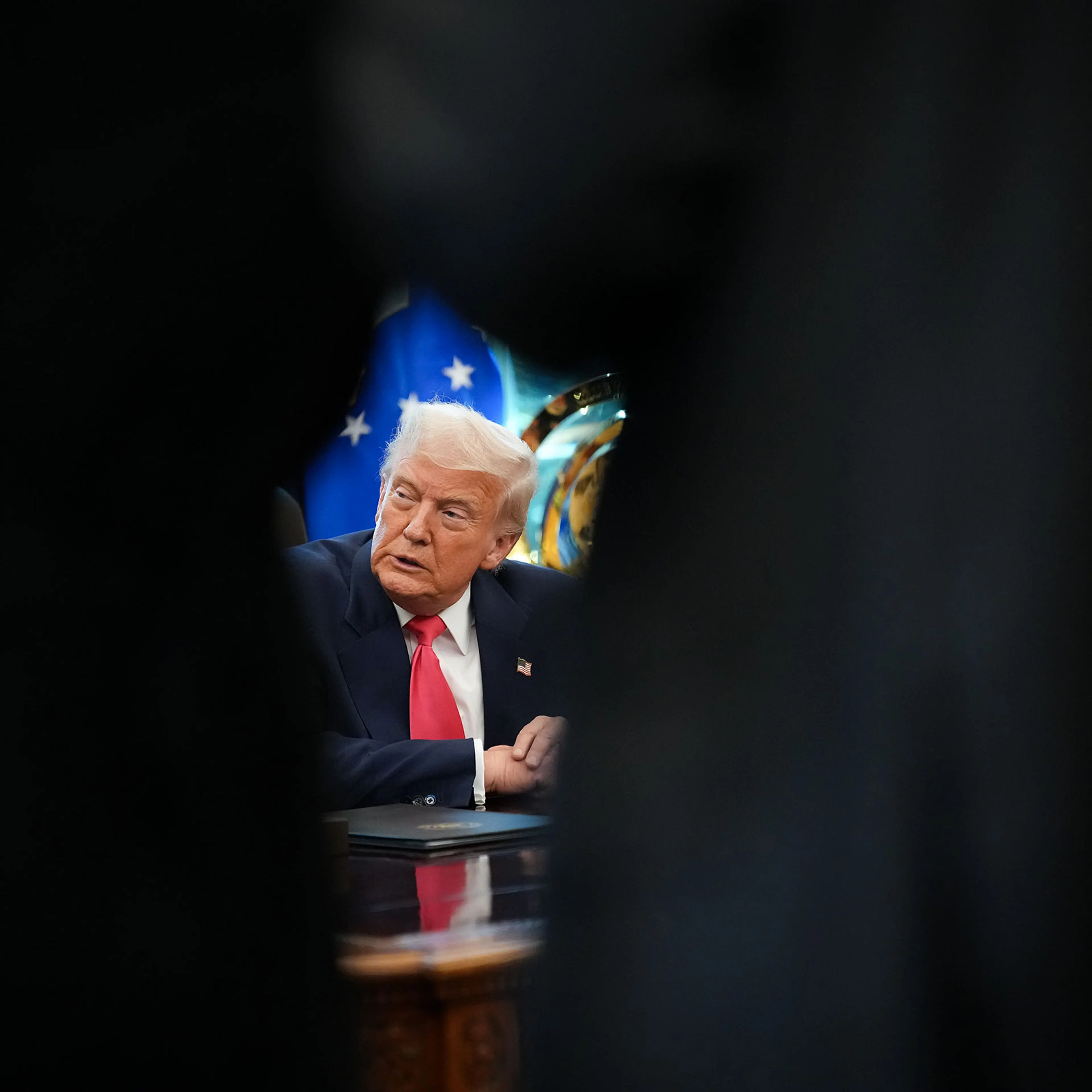 President Trump Delivers Remarks From The Oval Office