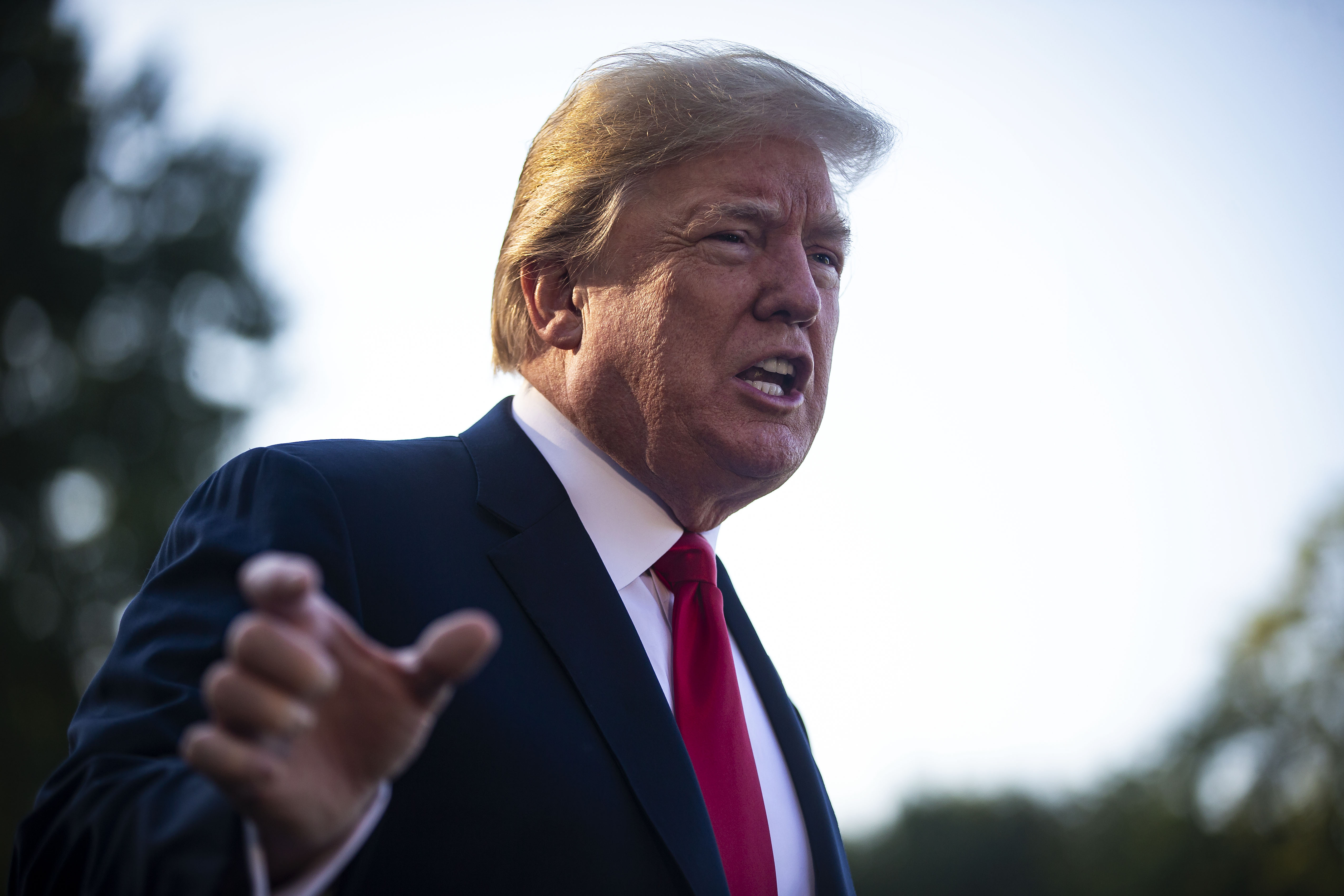 President And Mrs Trump Depart White House For NATO Summit In Brussels