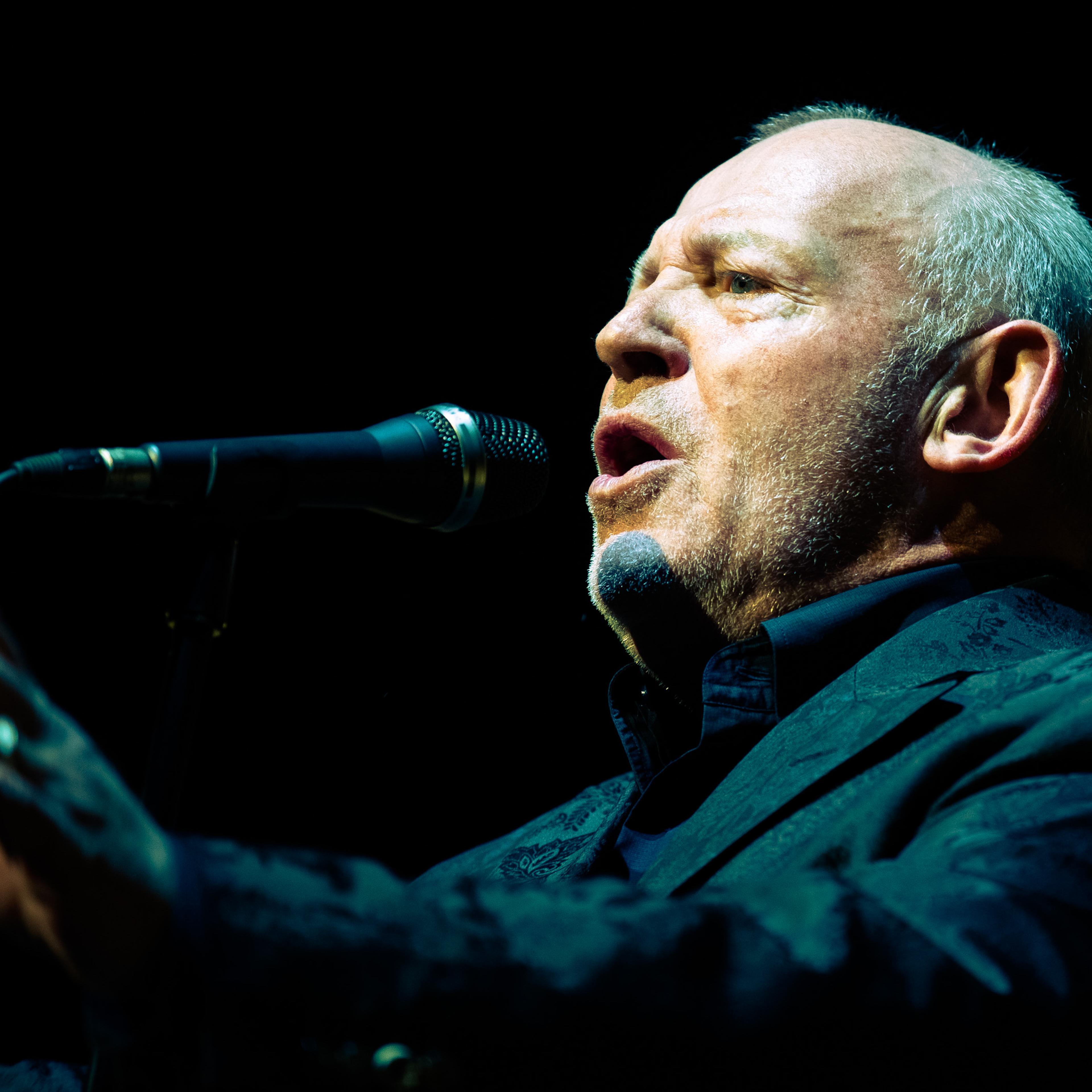 Joe Cocker on stage in Nice, France on Apr. 6, 2013.