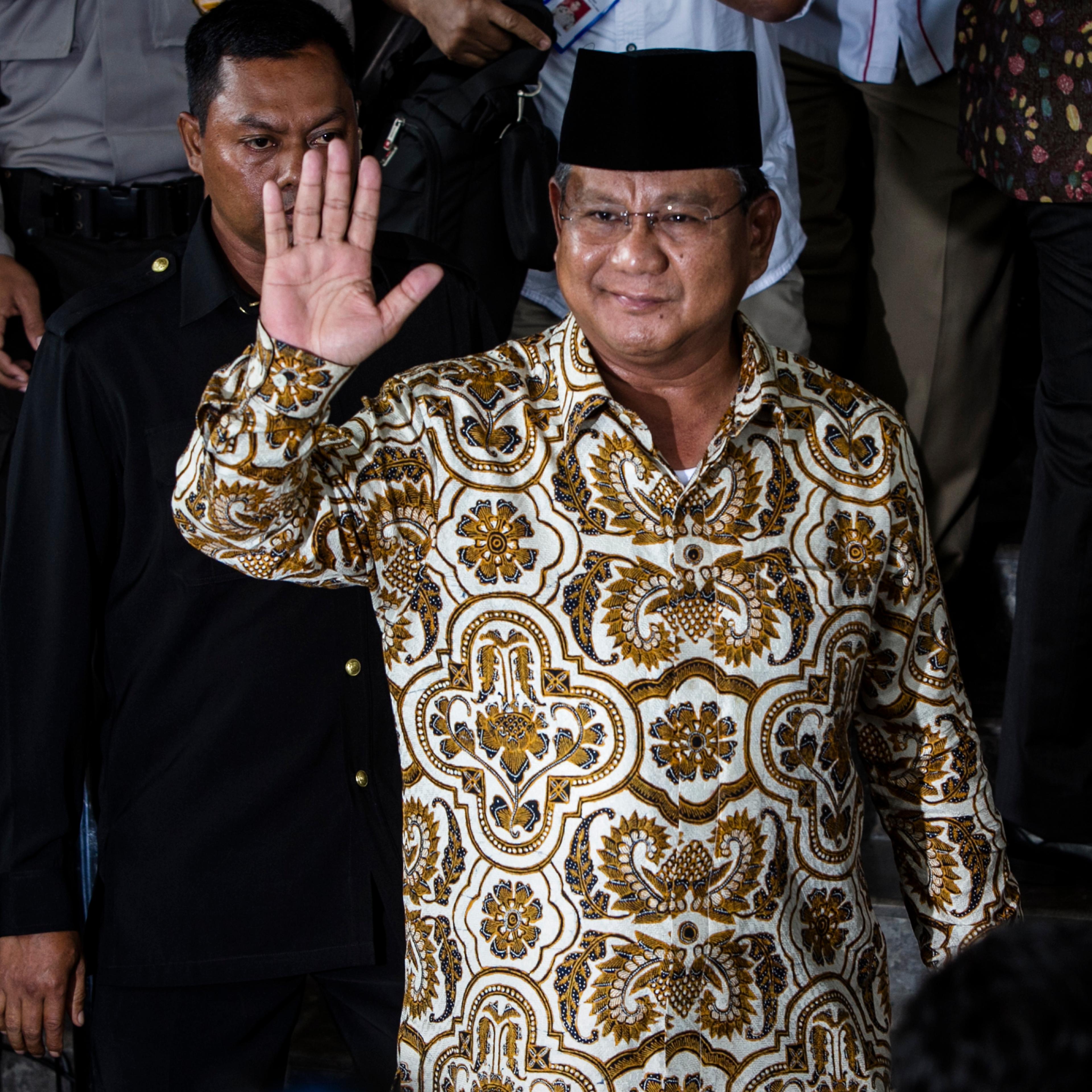 Jakarta Presidential Candidate Prabowo Subianto Attends Anti-Corruption Commission