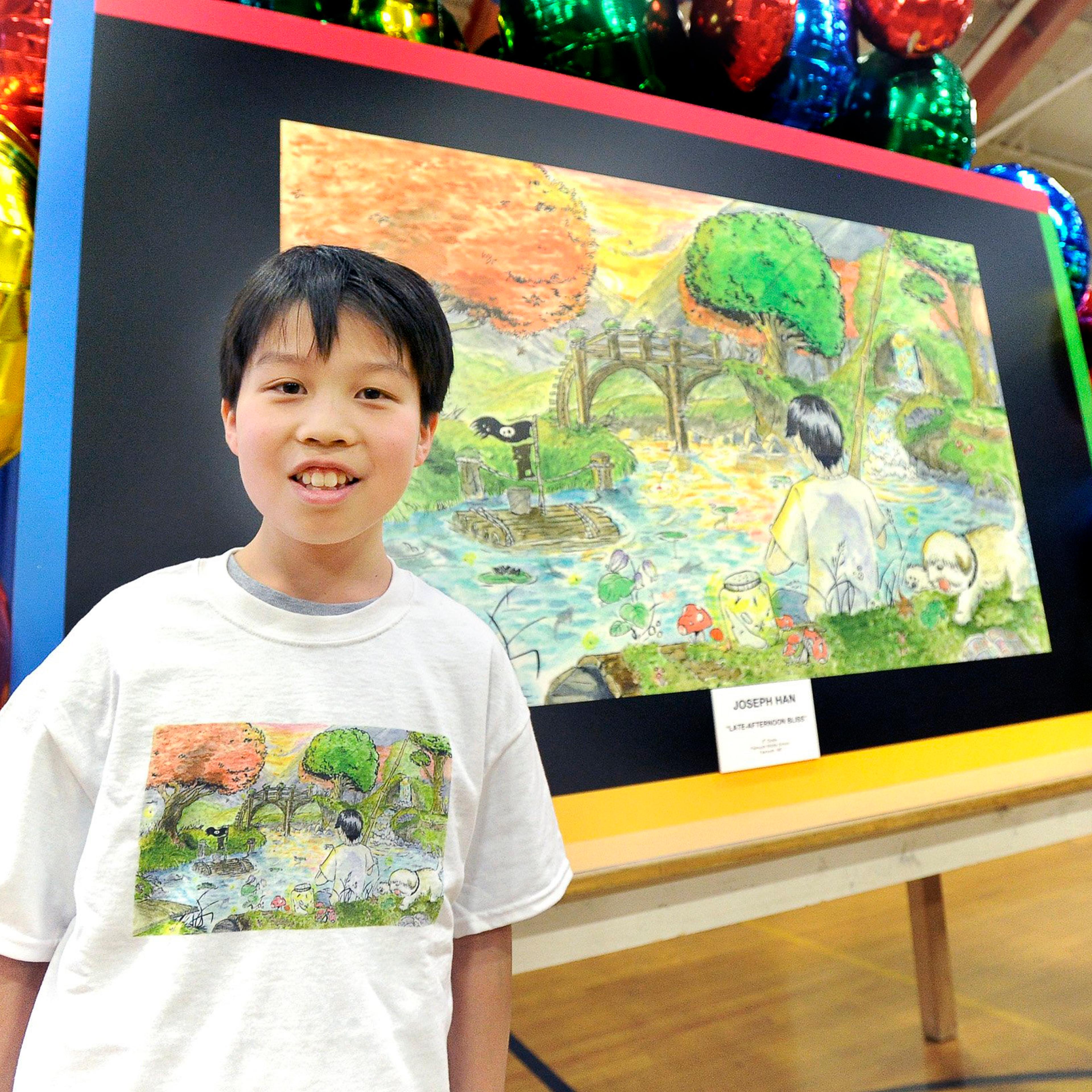 Wed. May 1,2013. 14 year old Joey Han, a 8th grade student at Falmouth Middle School, was honored as