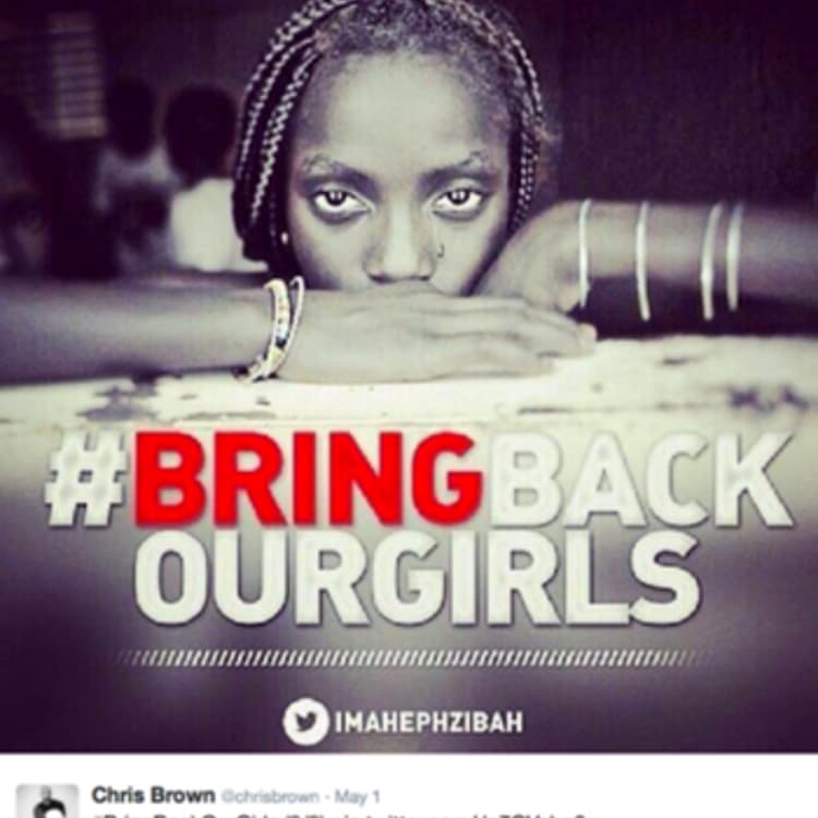 Former Nigerian Education Minister and Vice-President of the World Bank's Africa division Obiageli Ezekwesilieze leads a march of Nigerian women and mothers of the kidnapped girls of Chibok, calling for their freedom in Abuja on April 30, 2014.