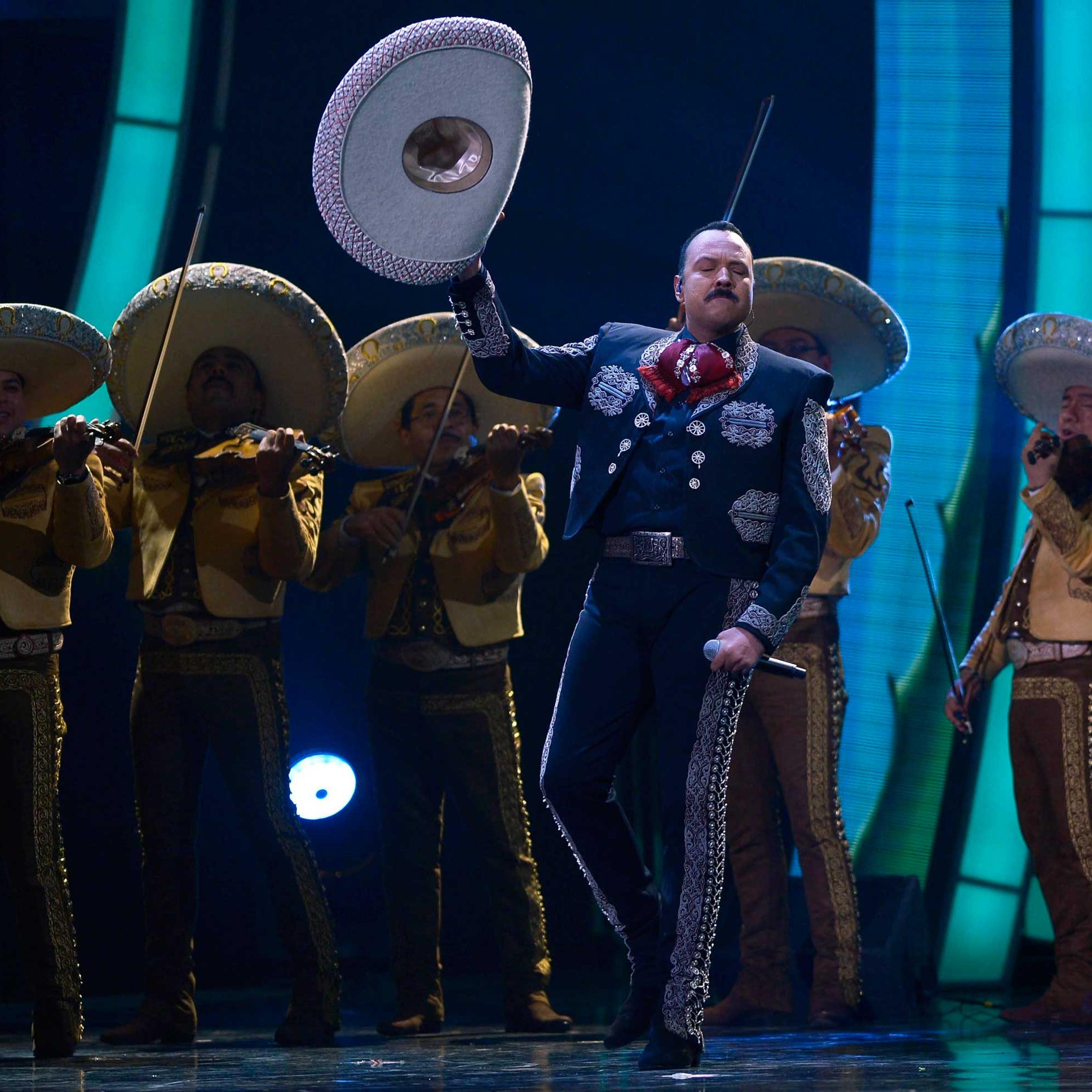 US-born Mexican singer-songwriter Pepe Aguilar performs during the 15th Annual Latin Grammy Awards at the MGM Grand in Las Vegas, Nov. 20, 2014.