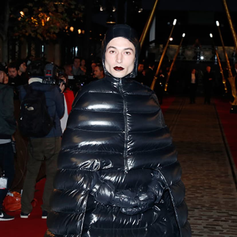 Actor Ezra Miller attends the 'Fantastic Beasts: The Crimes of Grindelwald' World Premiere at UGC Cine Cite Bercy on November 8, 2018 in Paris, France.
