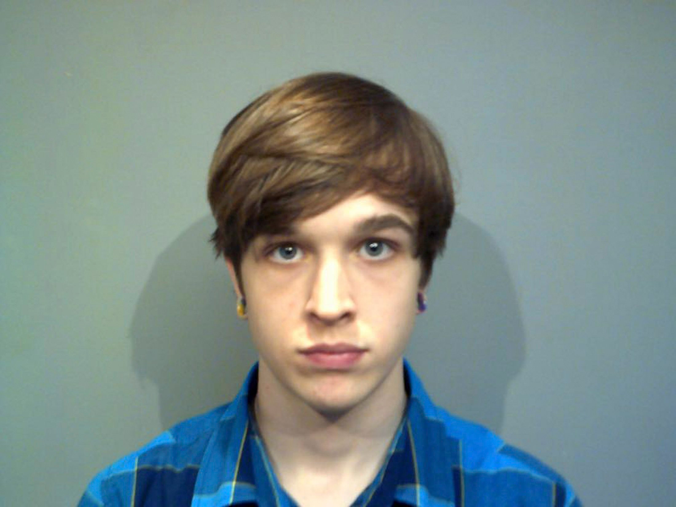 Sean Taylor Morkys is seen after arrest by the Connecticut State Police Office of Counter Terrorism on April 23, 2016. A 20-year-old Connecticut man was arrested on Saturday for threatening on Twitter to bomb a rally for Republican presidential candidate