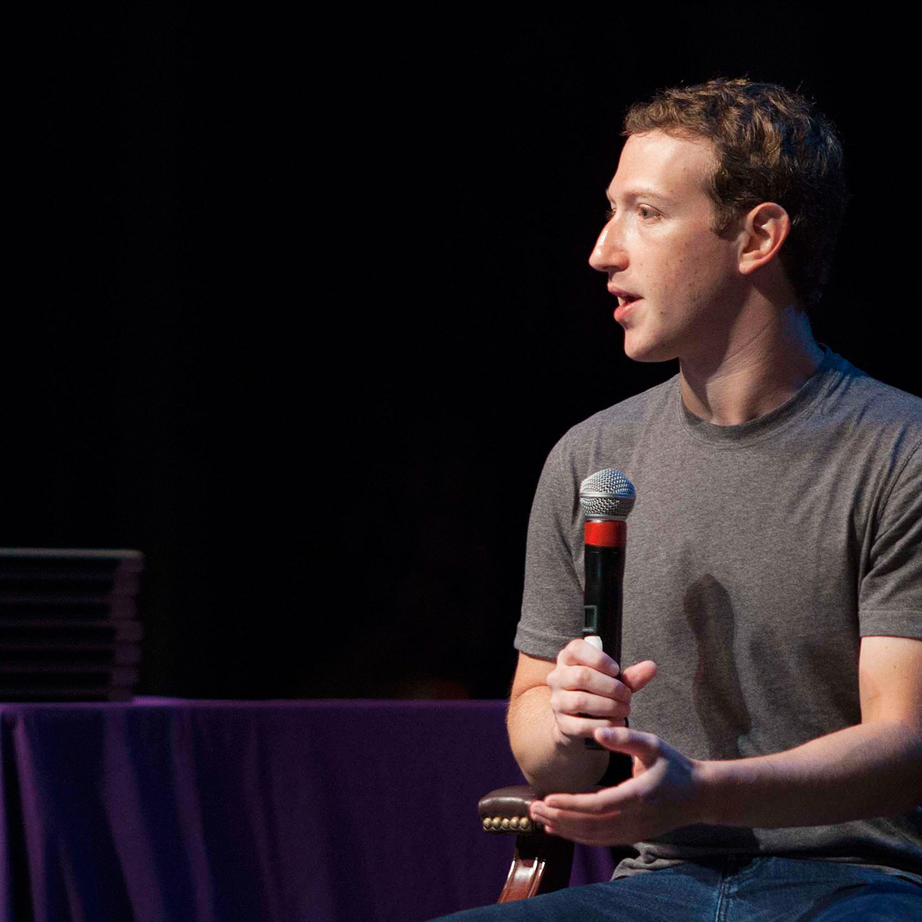 In a Thursday, Sept. 18, 2014 file photo, Facebook CEO Mark Zuckerberg speaks to students during an special assembly at Sequoia High School in Redwood City, Calif. The Facebook founder and CEO announced on his page that he has vowed to read a book every