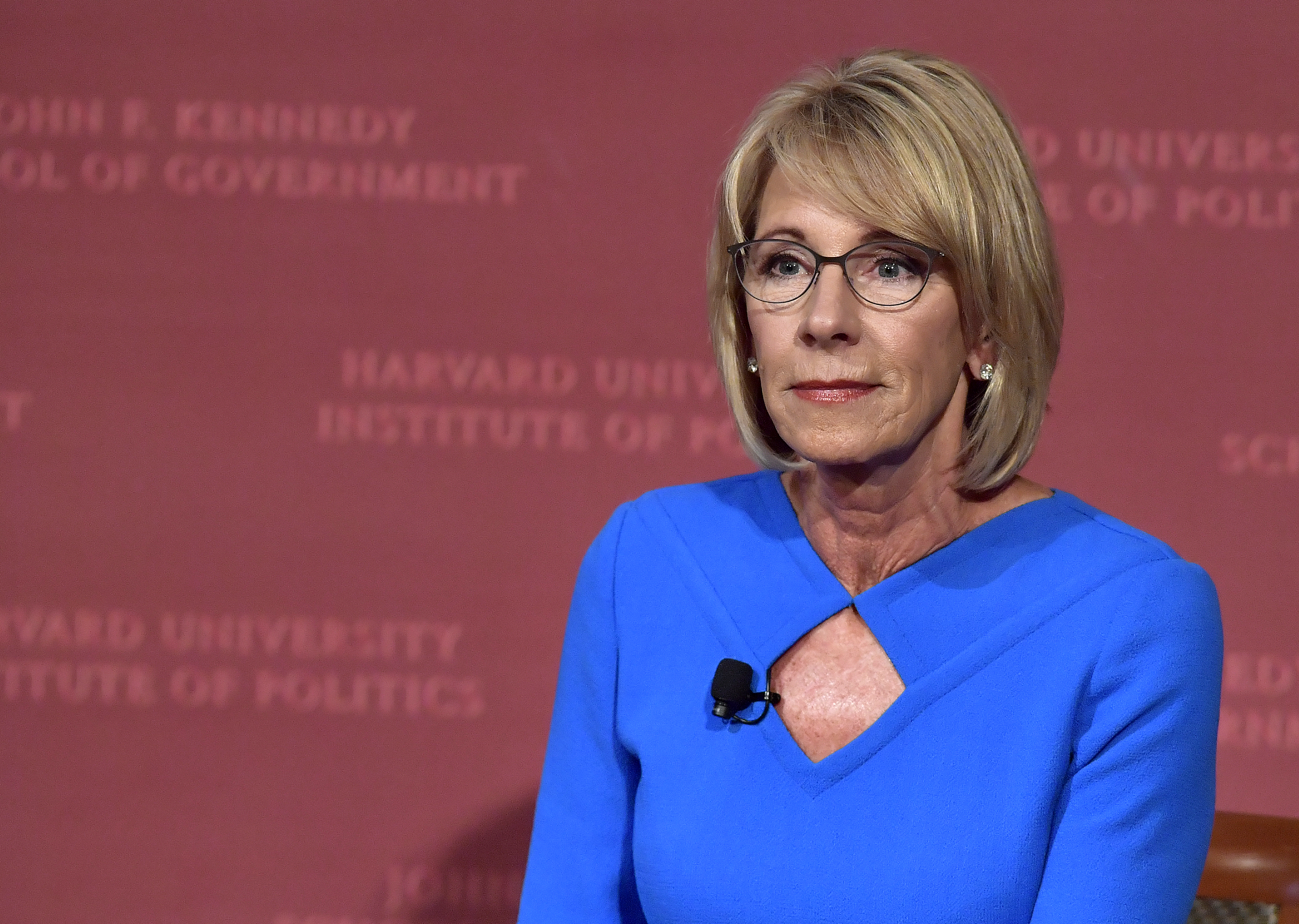 Education Secretary Betsy DeVos Speaks At Harvard On Empowering Parents