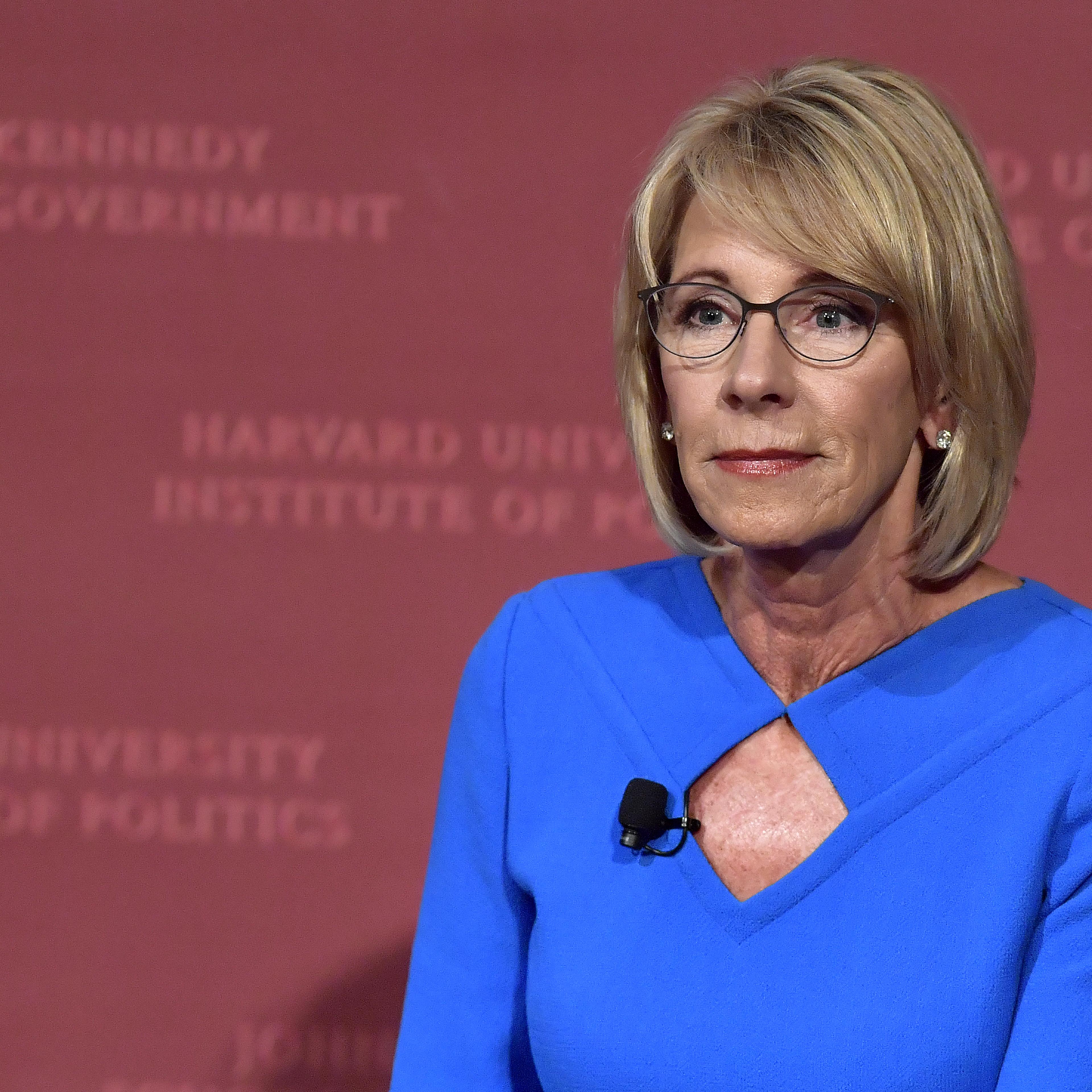 Education Secretary Betsy DeVos Speaks At Harvard On Empowering Parents