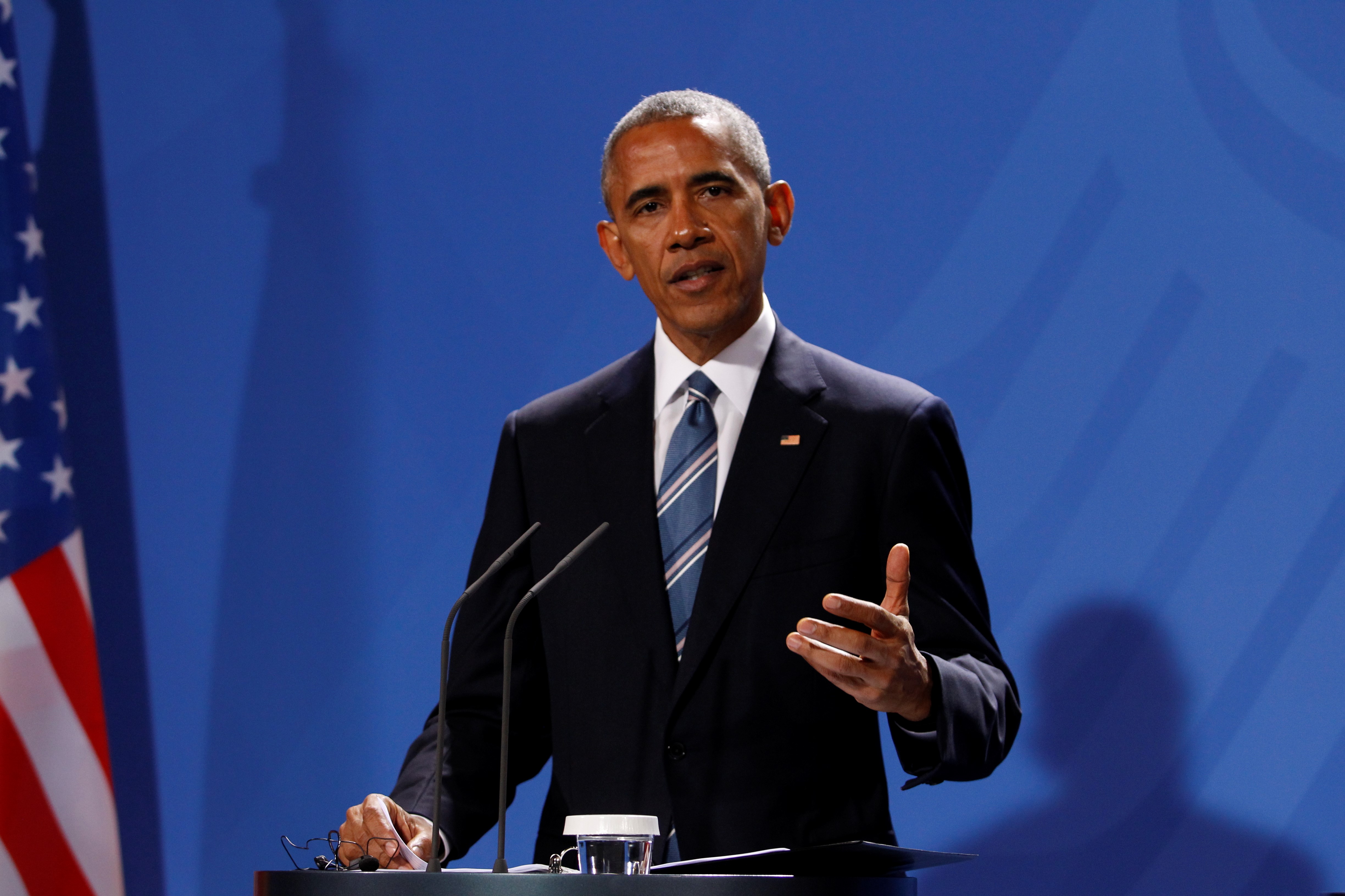 US President Obama in Berlin