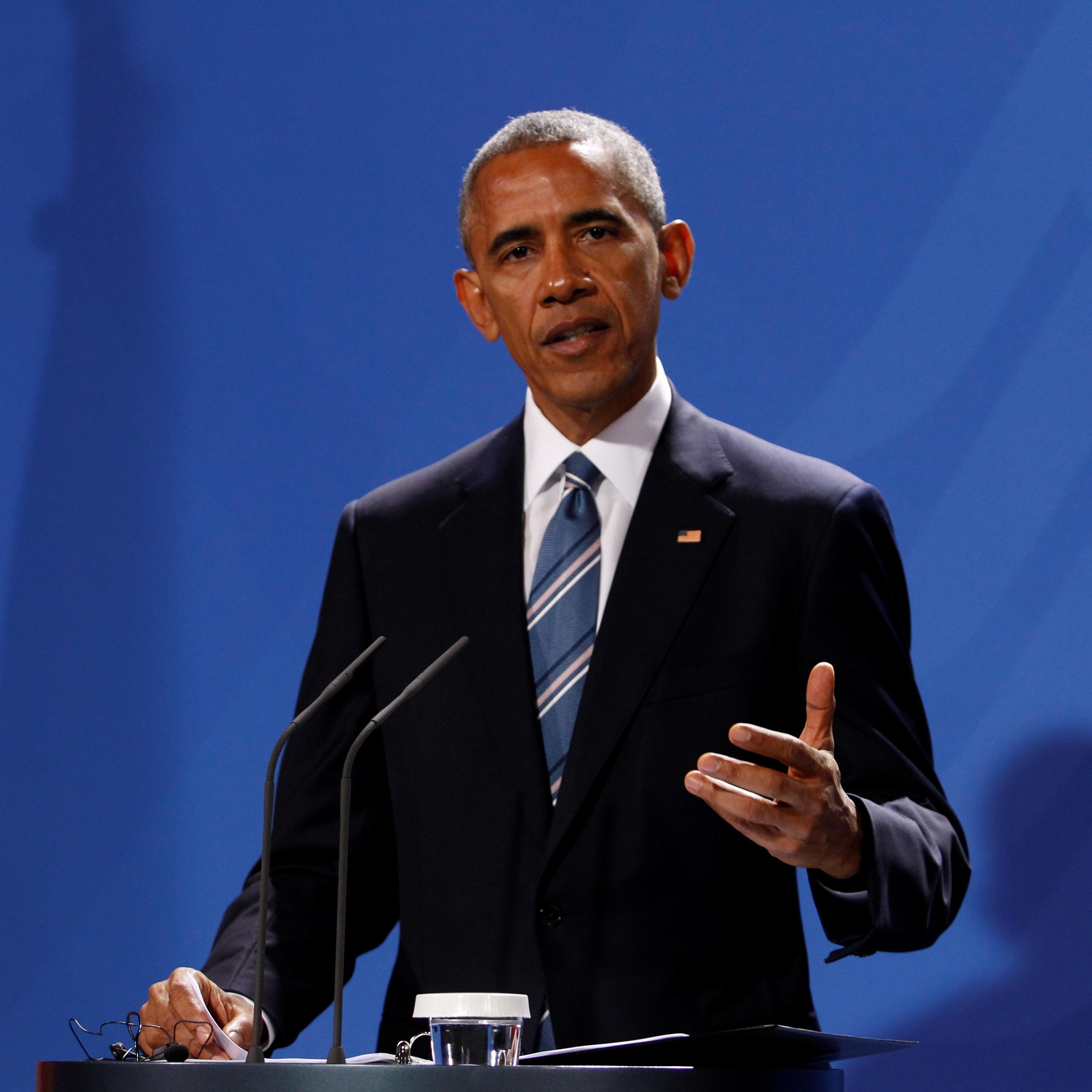 US President Obama in Berlin