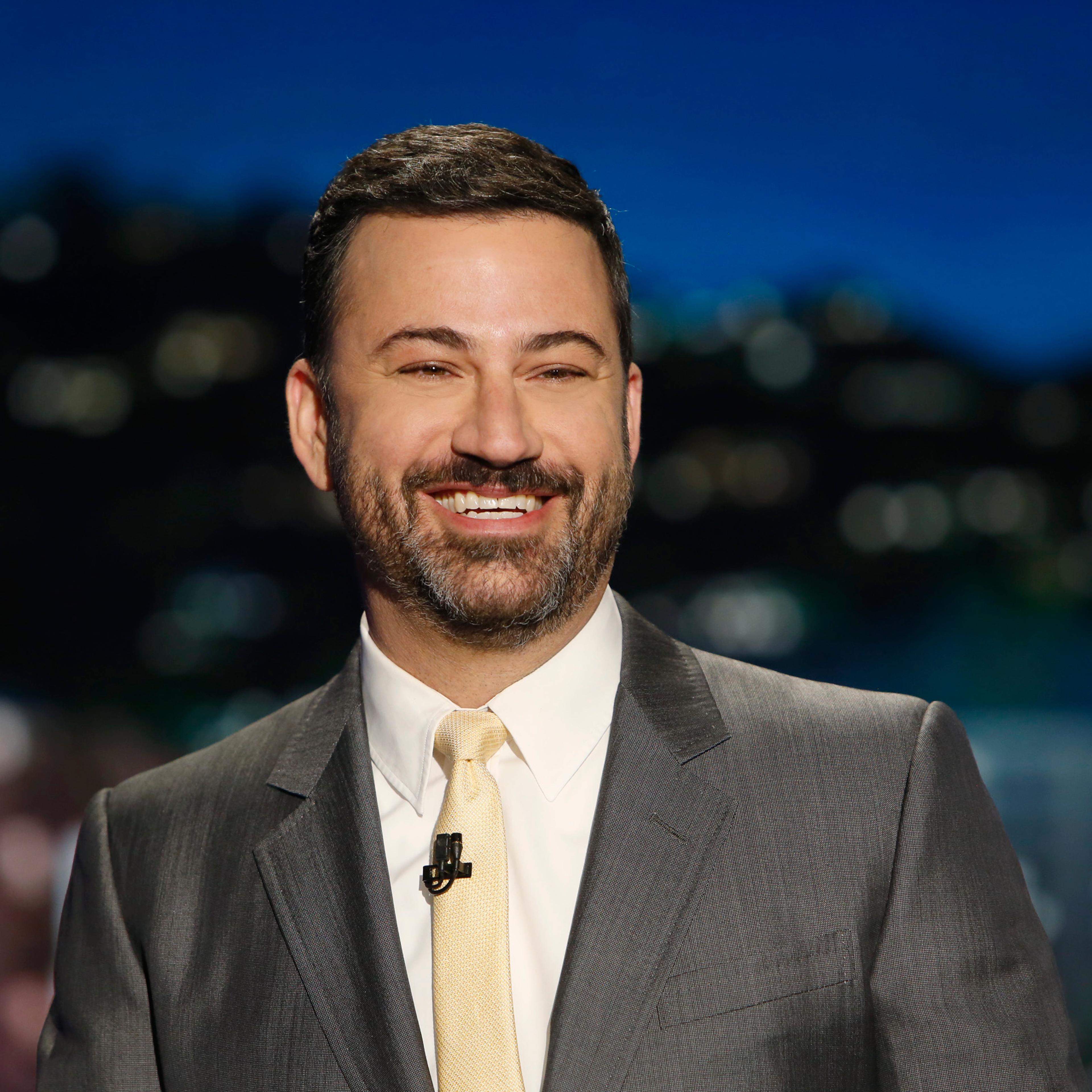 Jimmy Kimmel speaks in front of his audience at 'Jimmy Kimmel Live.'