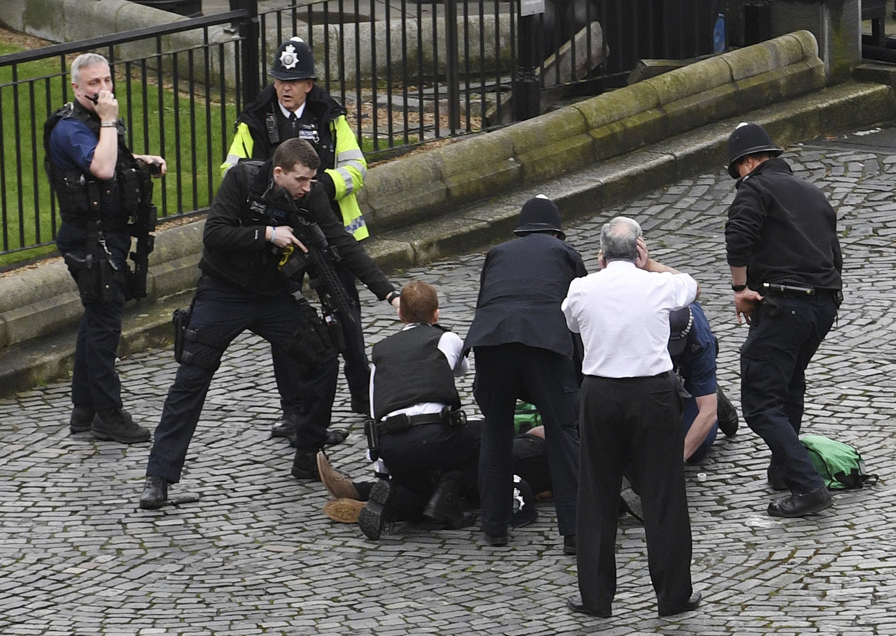 APTOPIX Britain Parliament Incident