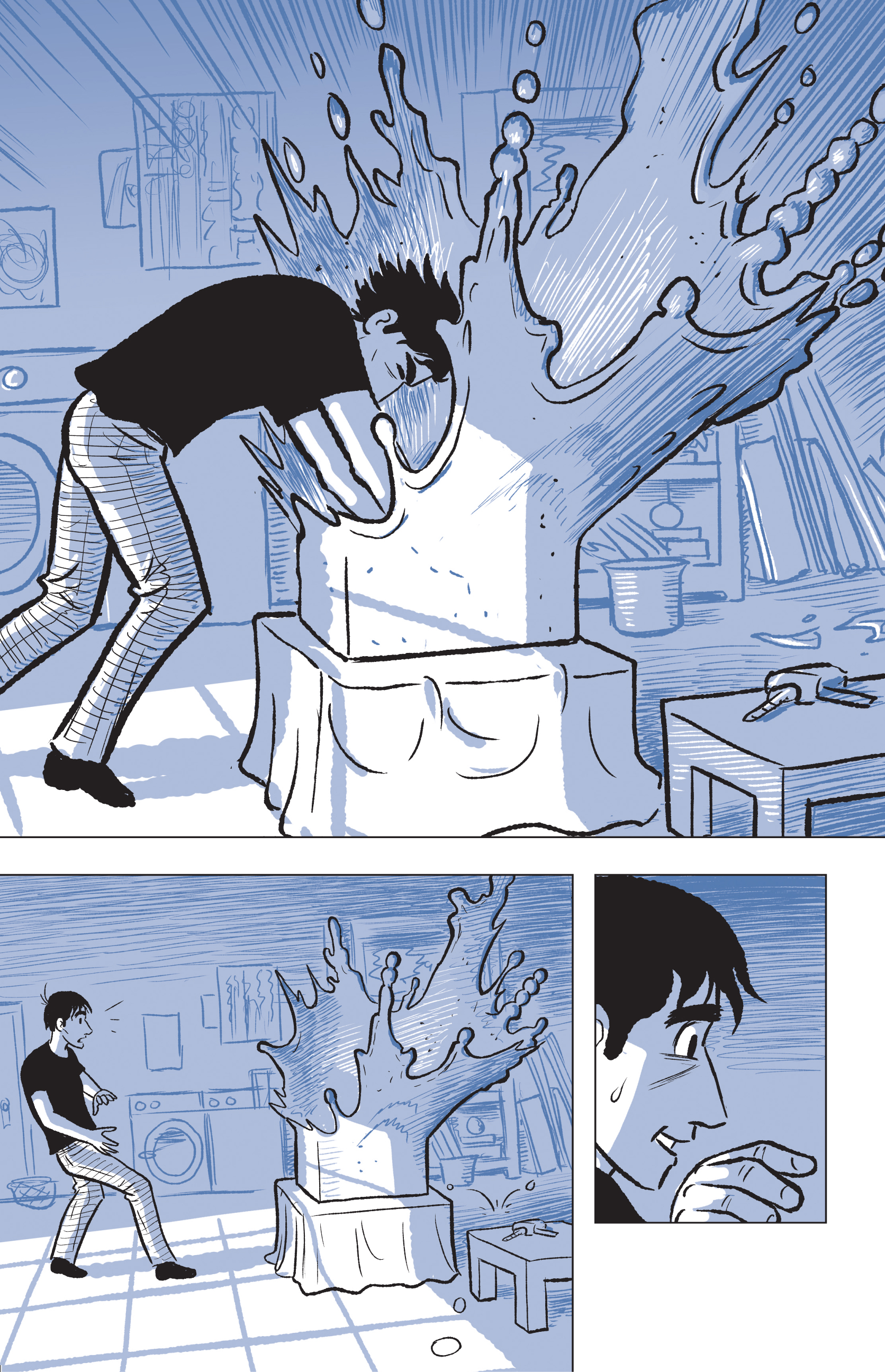 Image from Scott McCloud's book The Sculptor