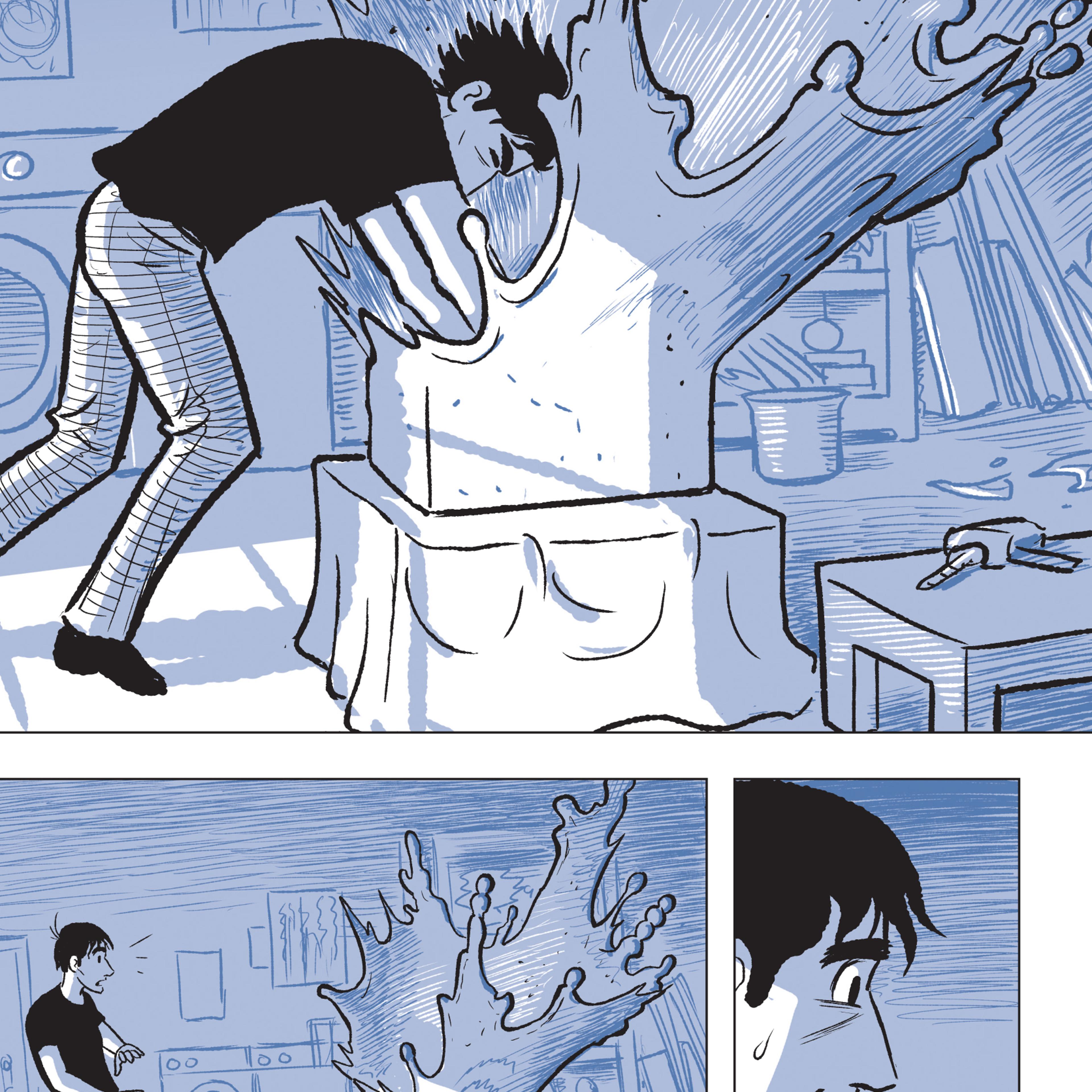 Image from Scott McCloud's book The Sculptor