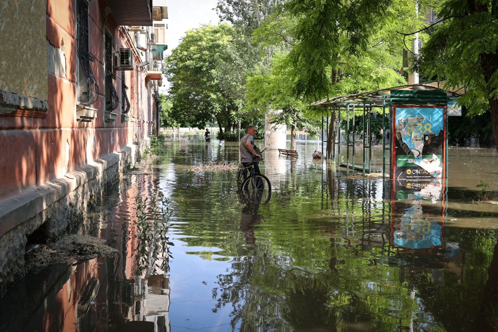 The partial destruction on June 6, of the major Russian-held dam in southern Ukraine unleashed a torrent of water that flooded two dozen villages forcing mass evacuation, sparking fears of a humanitarian disaster near the war's front line.