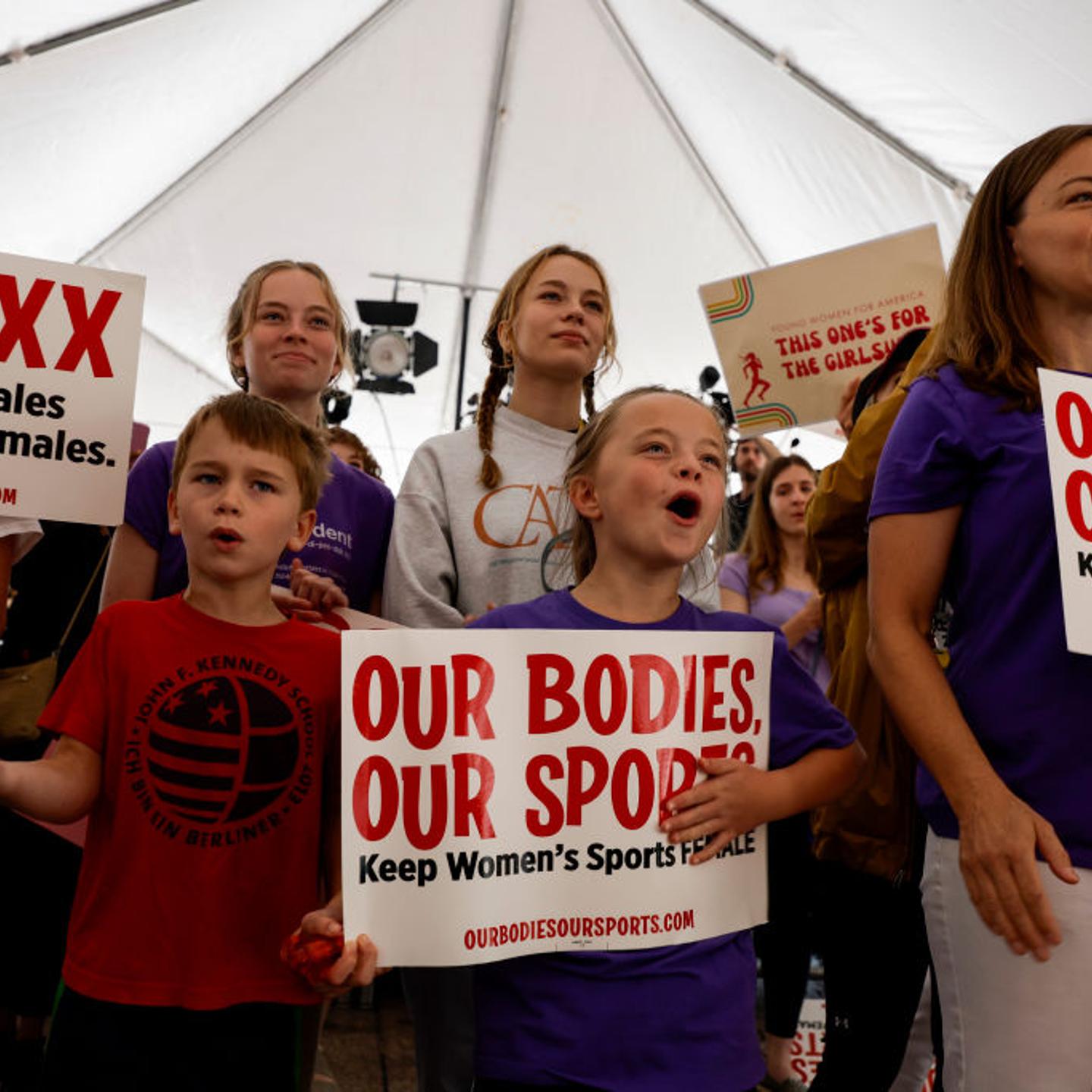 Female Athletes And Allies Rally In Washington DC On 50th Anniversary Of Title IX