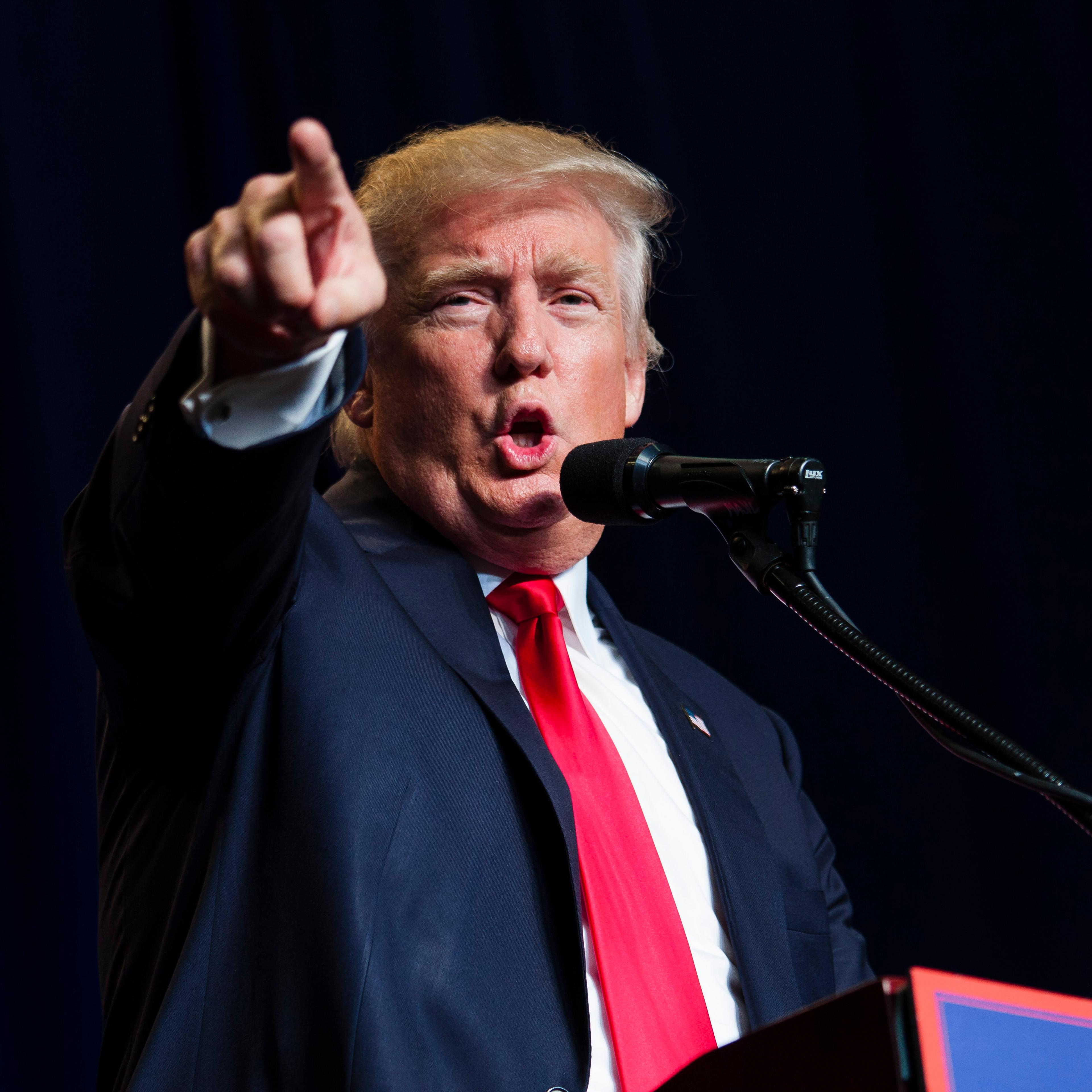 Republican Presidential Candidate Donald Trump Holds Rally In Green Bay, Wisconsin