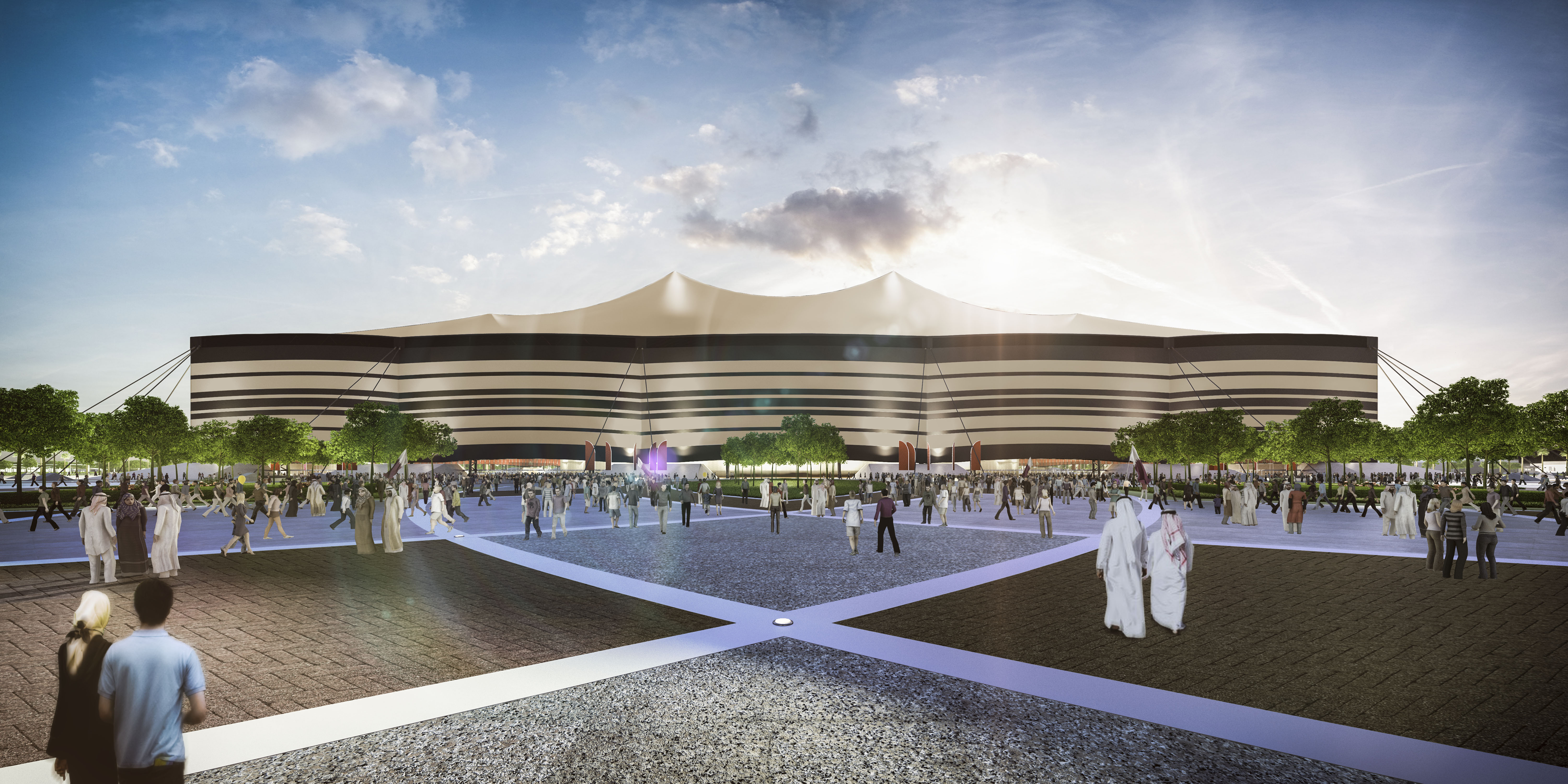 General views of Venues for 2022 FIFA World Cup Qatar