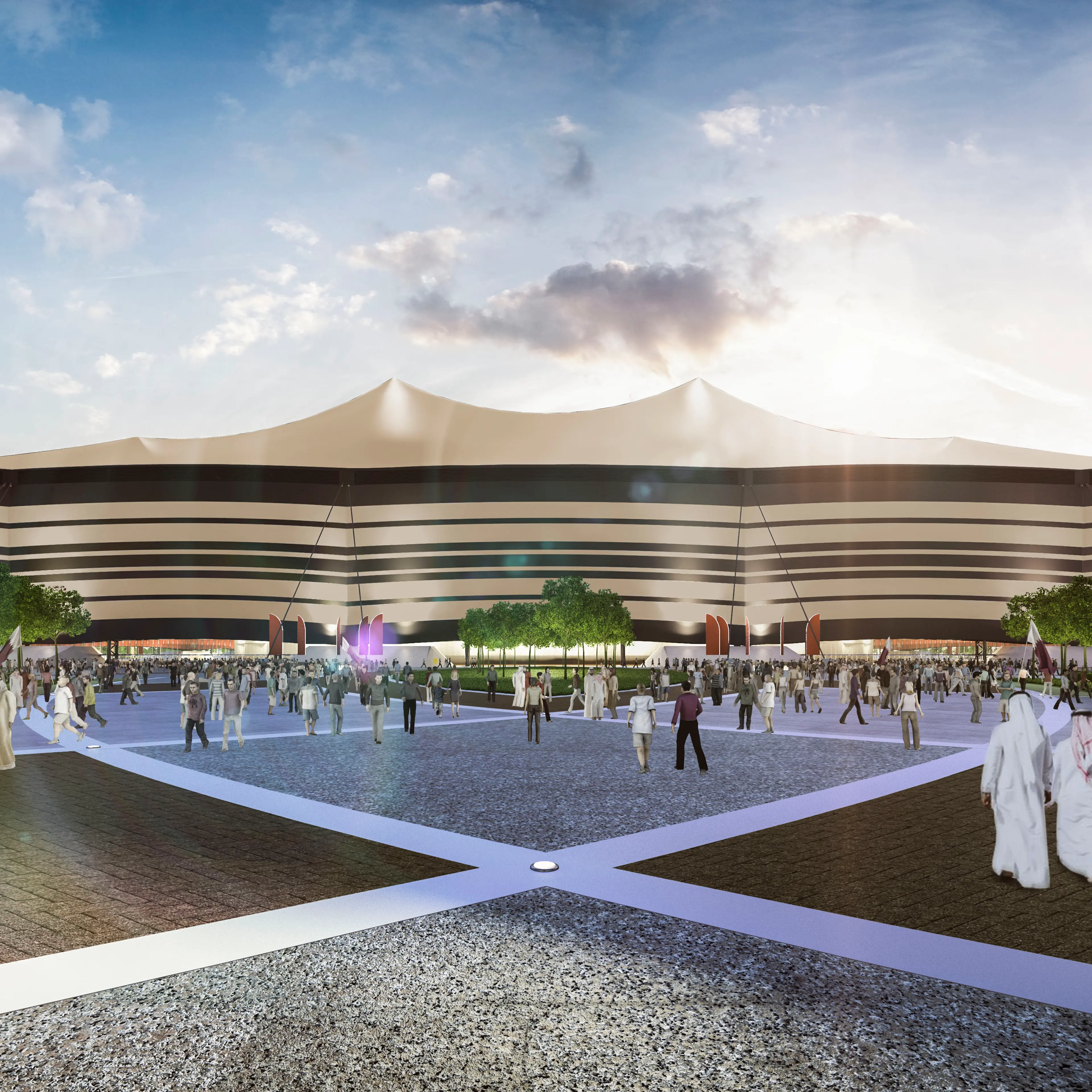 General views of Venues for 2022 FIFA World Cup Qatar