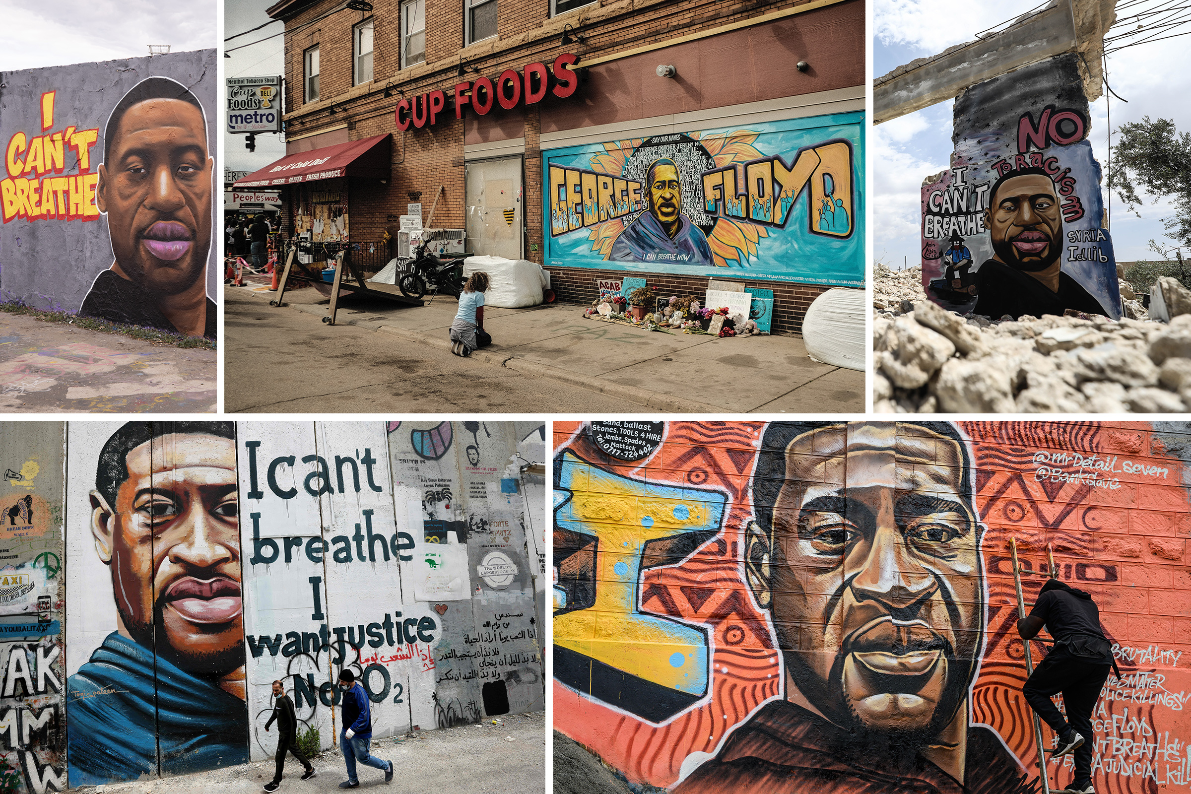 Murals memorializing George Floyd, seen around the world 