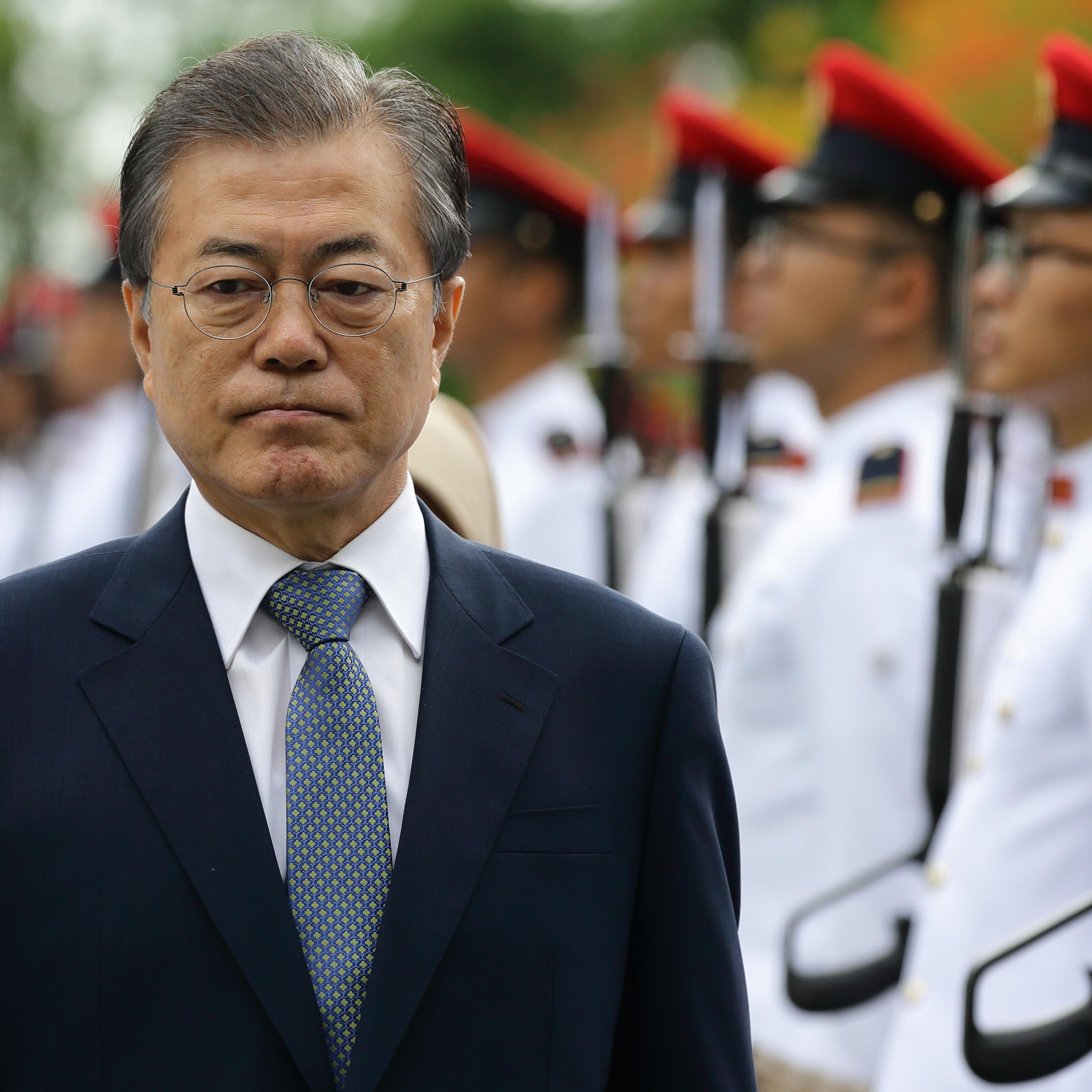 South Korean President Moon Jae-in Visits Singapore