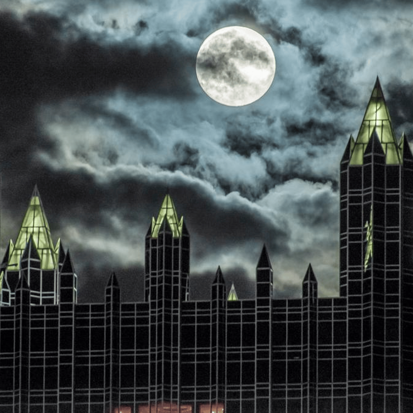 Supermoon over Pittsburgh on Sept. 8, 2014.