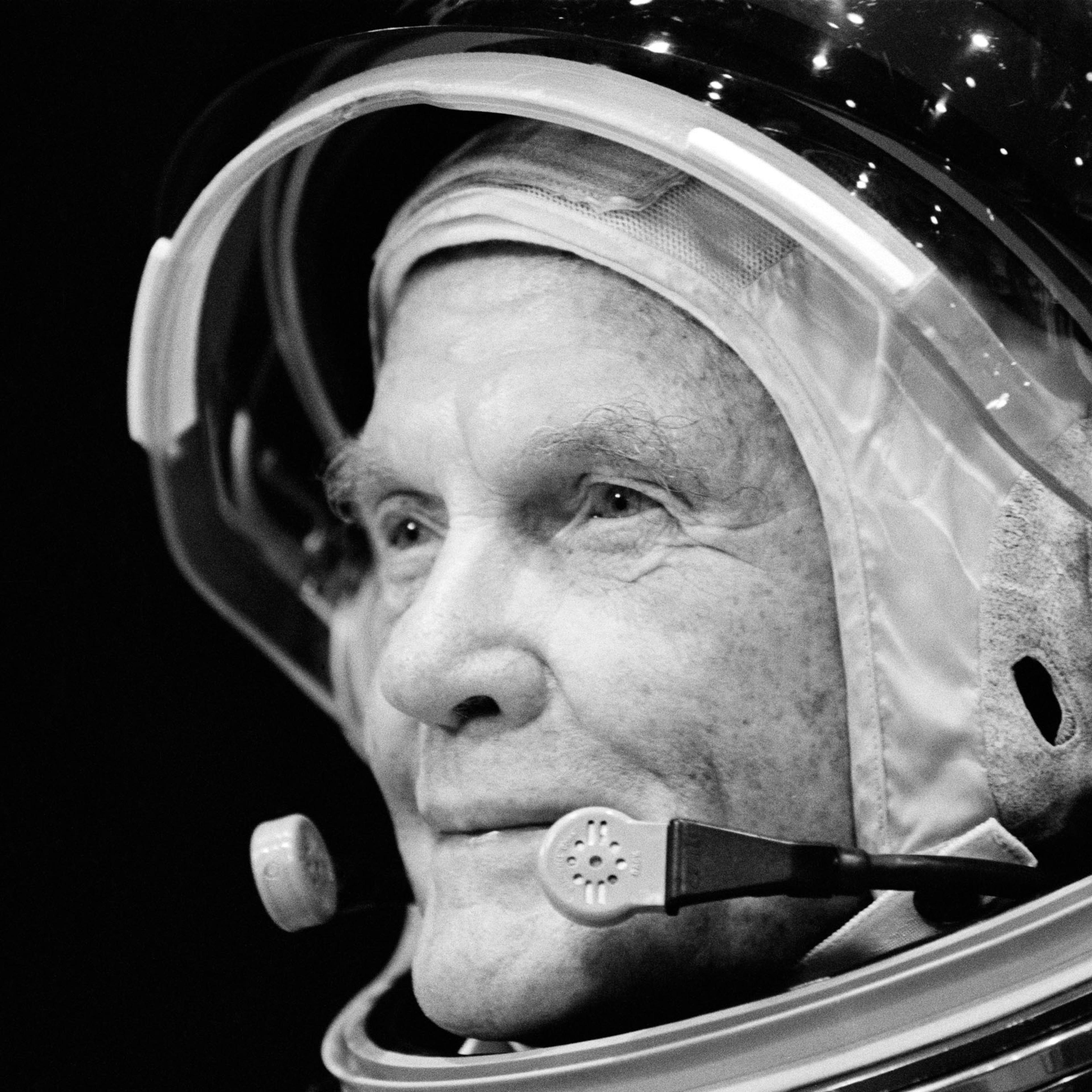 John Glenn at Johnson Space Center