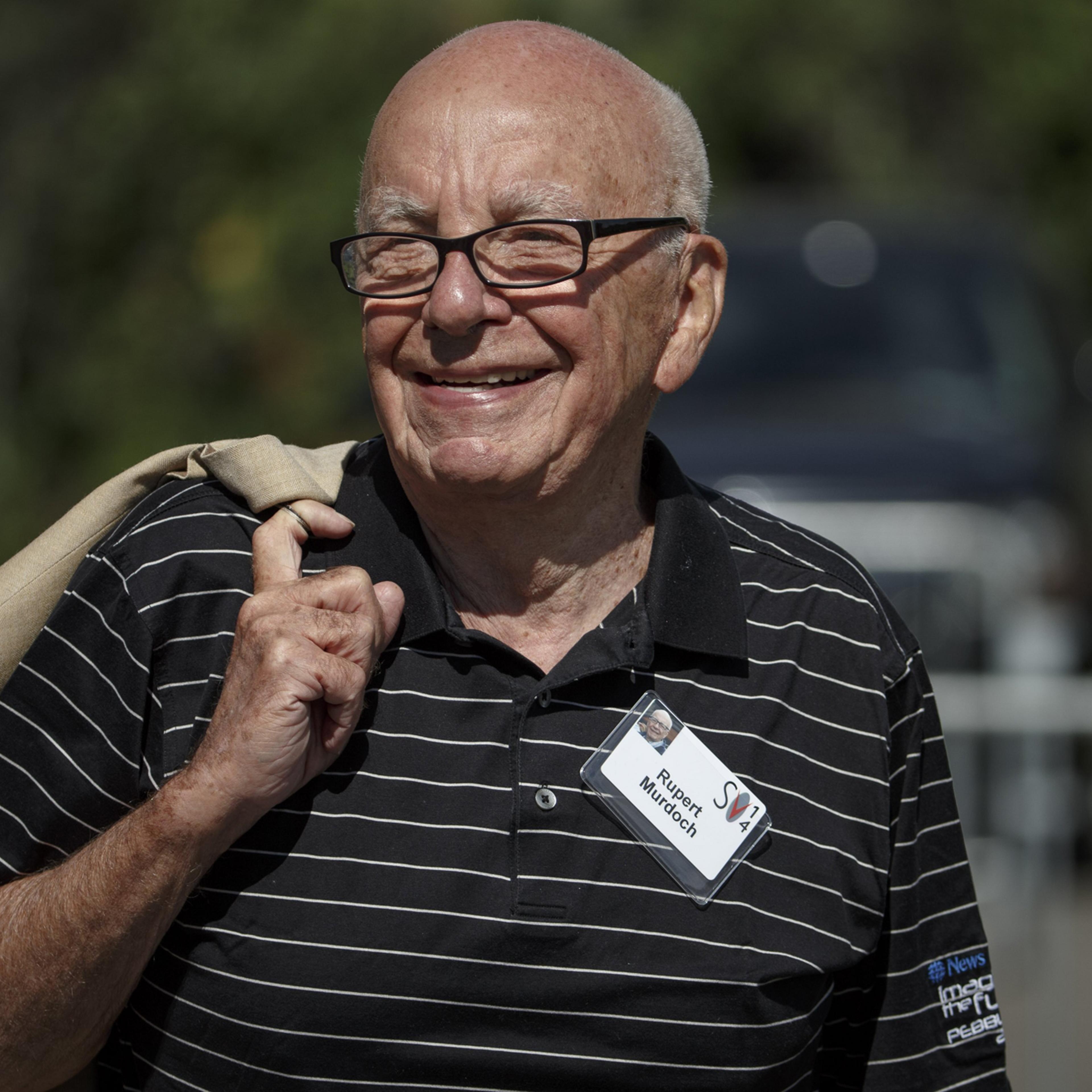 Rupert Murdoch, Executive Chairman of News Corp. and Chairman and CEO of 21st Century Fox, attends the Allen & Co. 32nd annual Media and Technology Conference, in Sun Valley, Idaho, July 10, 2014.