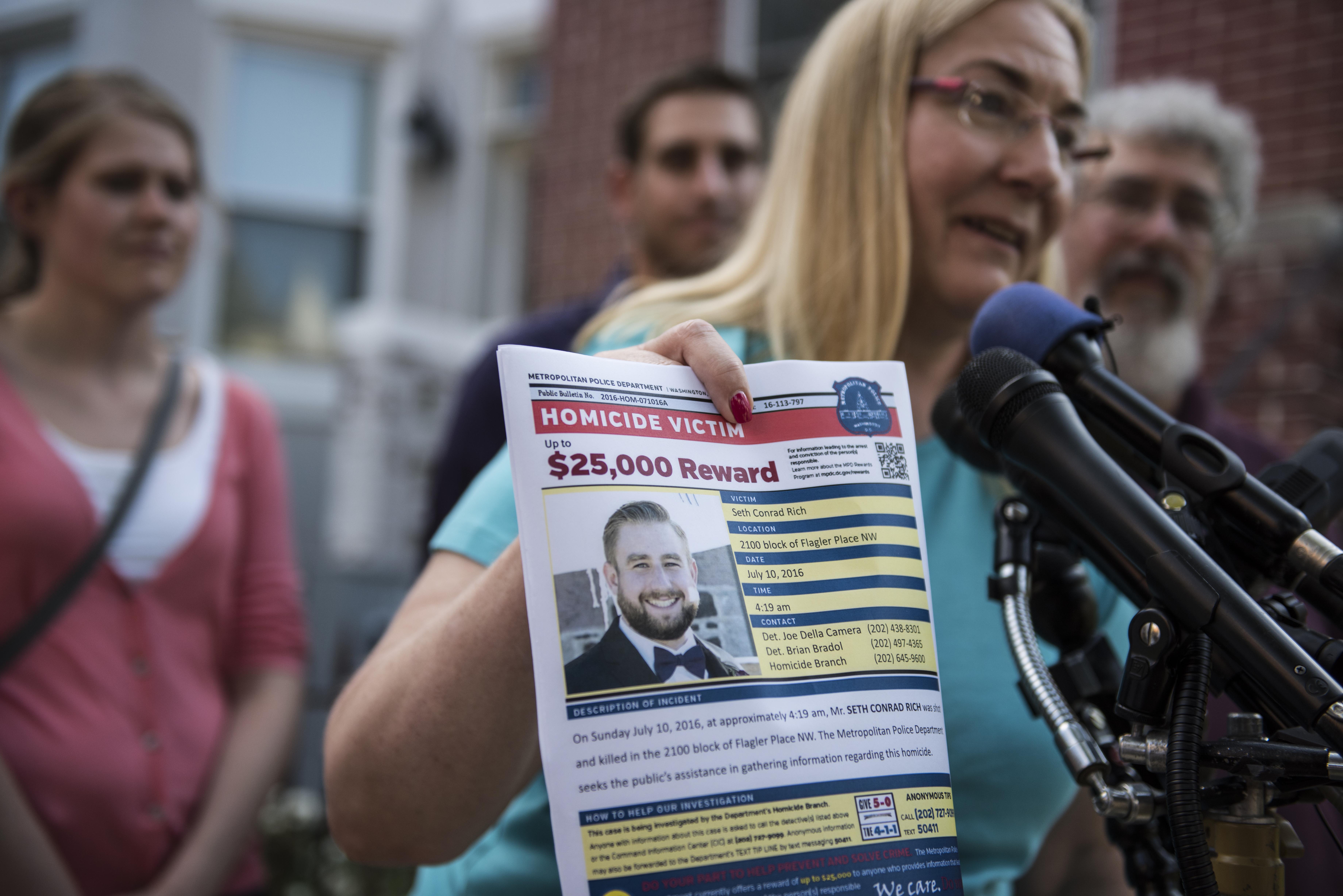 WASHINGTON, DC - AUGUST 4: Mary Rich, the mother of slain DNC s