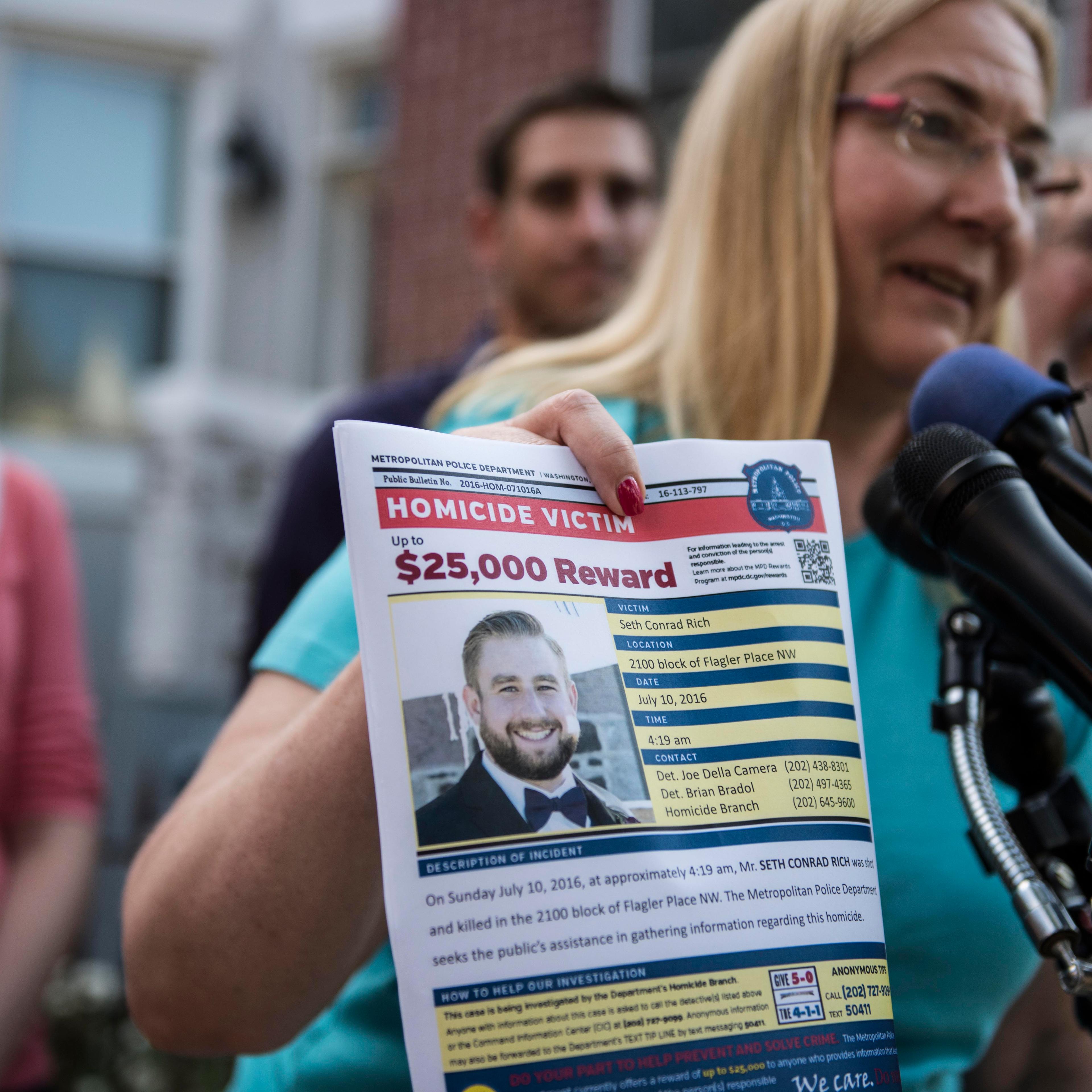 WASHINGTON, DC - AUGUST 4: Mary Rich, the mother of slain DNC s