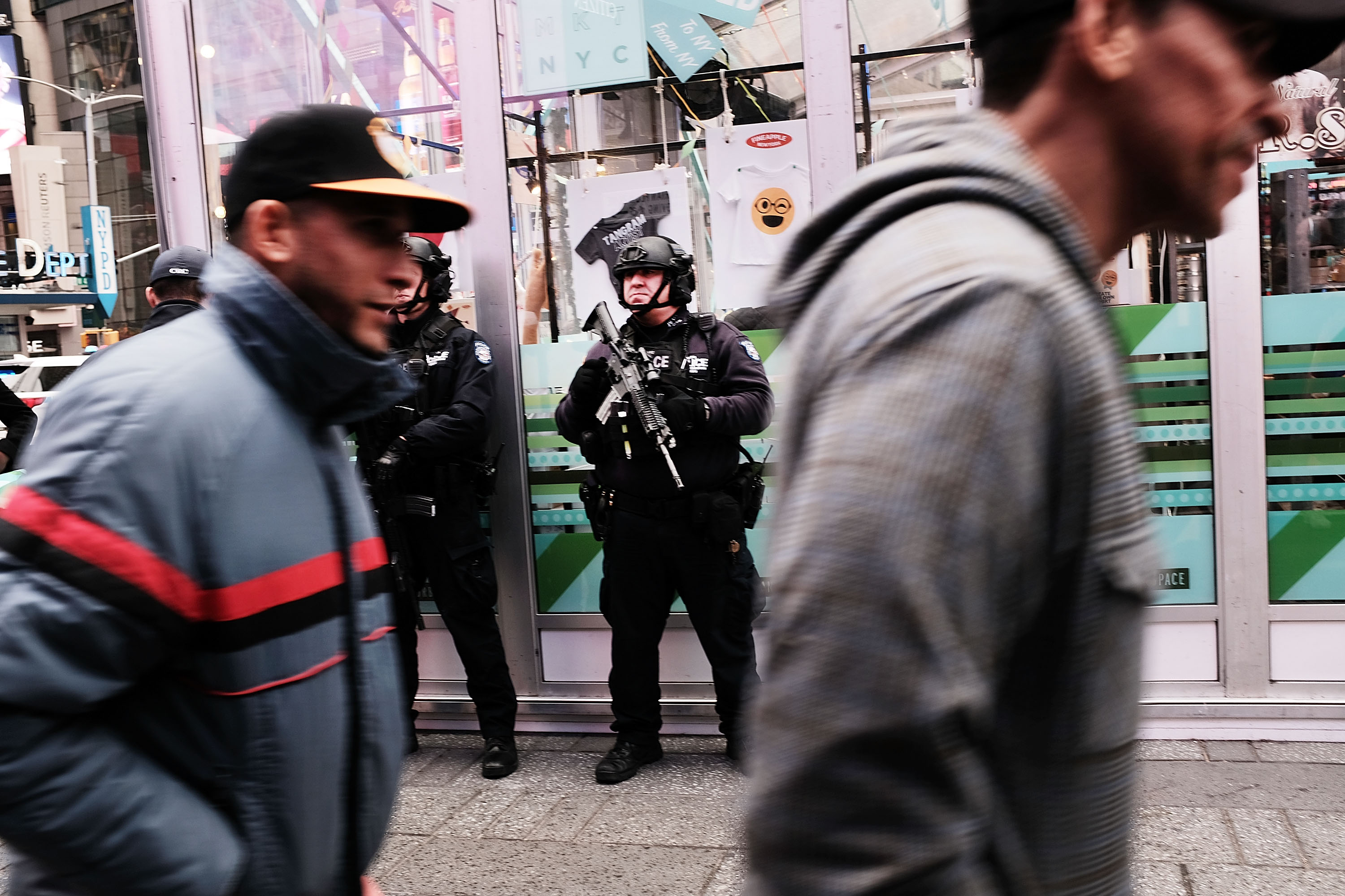 Security Increased Around New York City Day After Failed Terrorism Attempt During City's Monday Morning Rush Hour