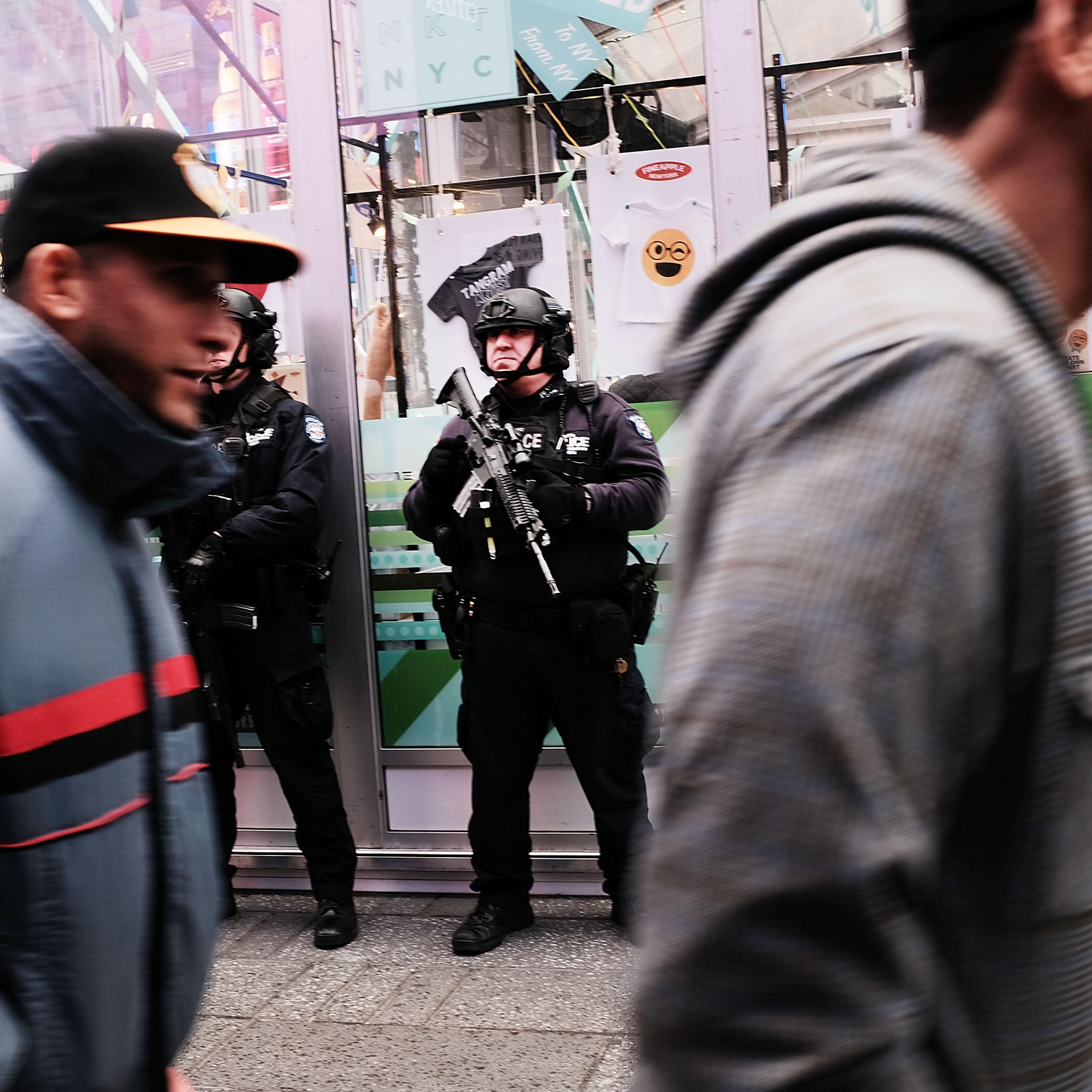 Security Increased Around New York City Day After Failed Terrorism Attempt During City's Monday Morning Rush Hour