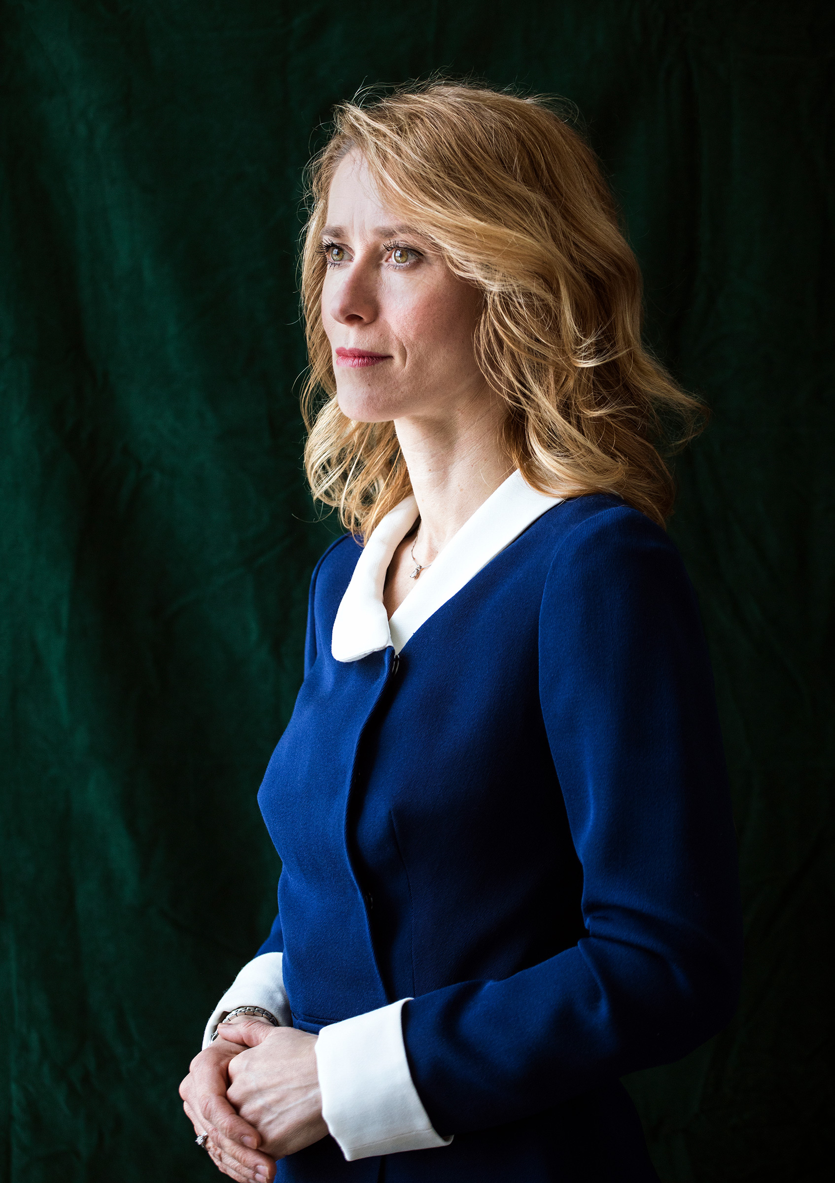 Kaja Kallas, the Prime Minister of Estonia, photographed at the Stenbock House in Tallinn, Estonia on March 28. 