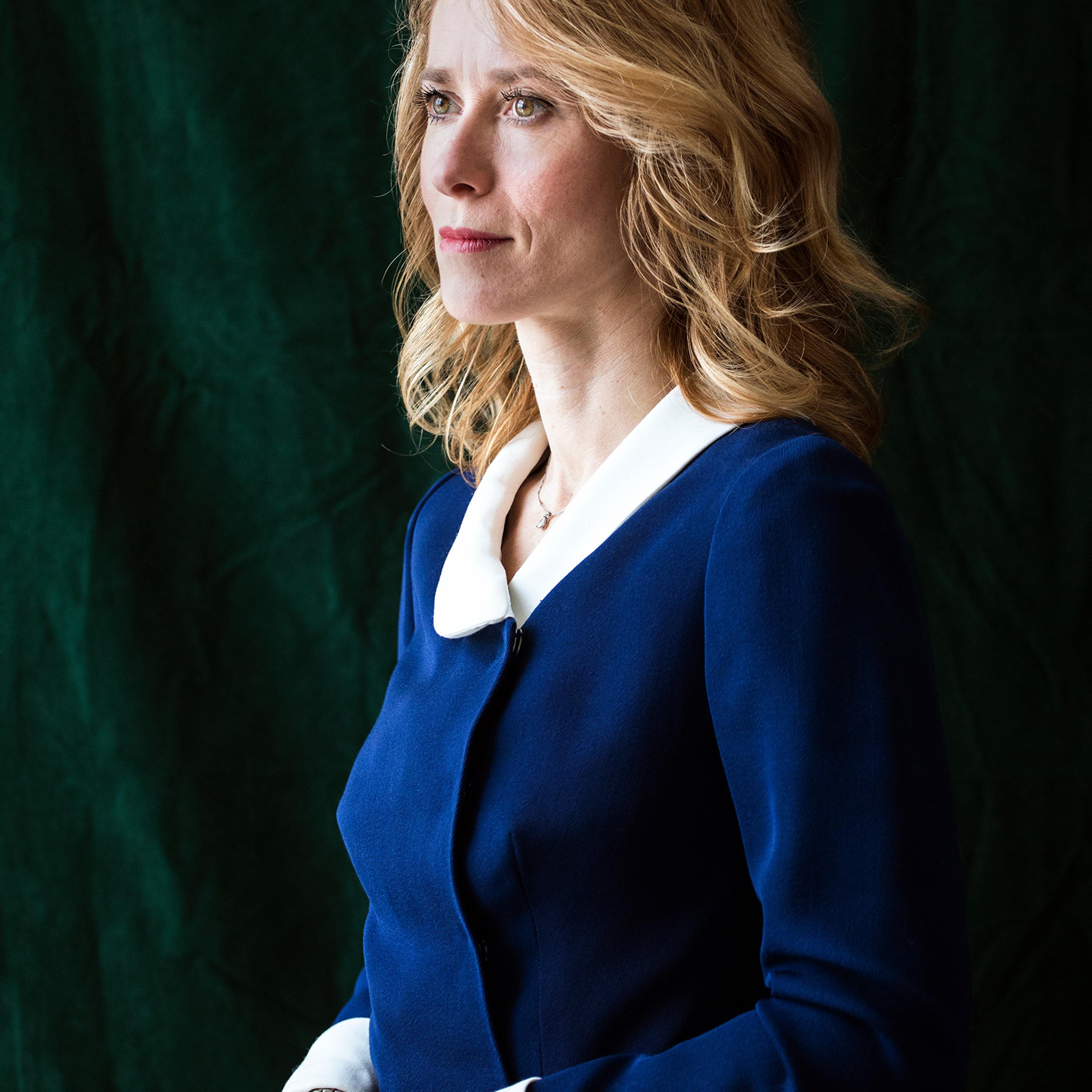 Kaja Kallas, the Prime Minister of Estonia, photographed at the Stenbock House in Tallinn, Estonia on March 28.