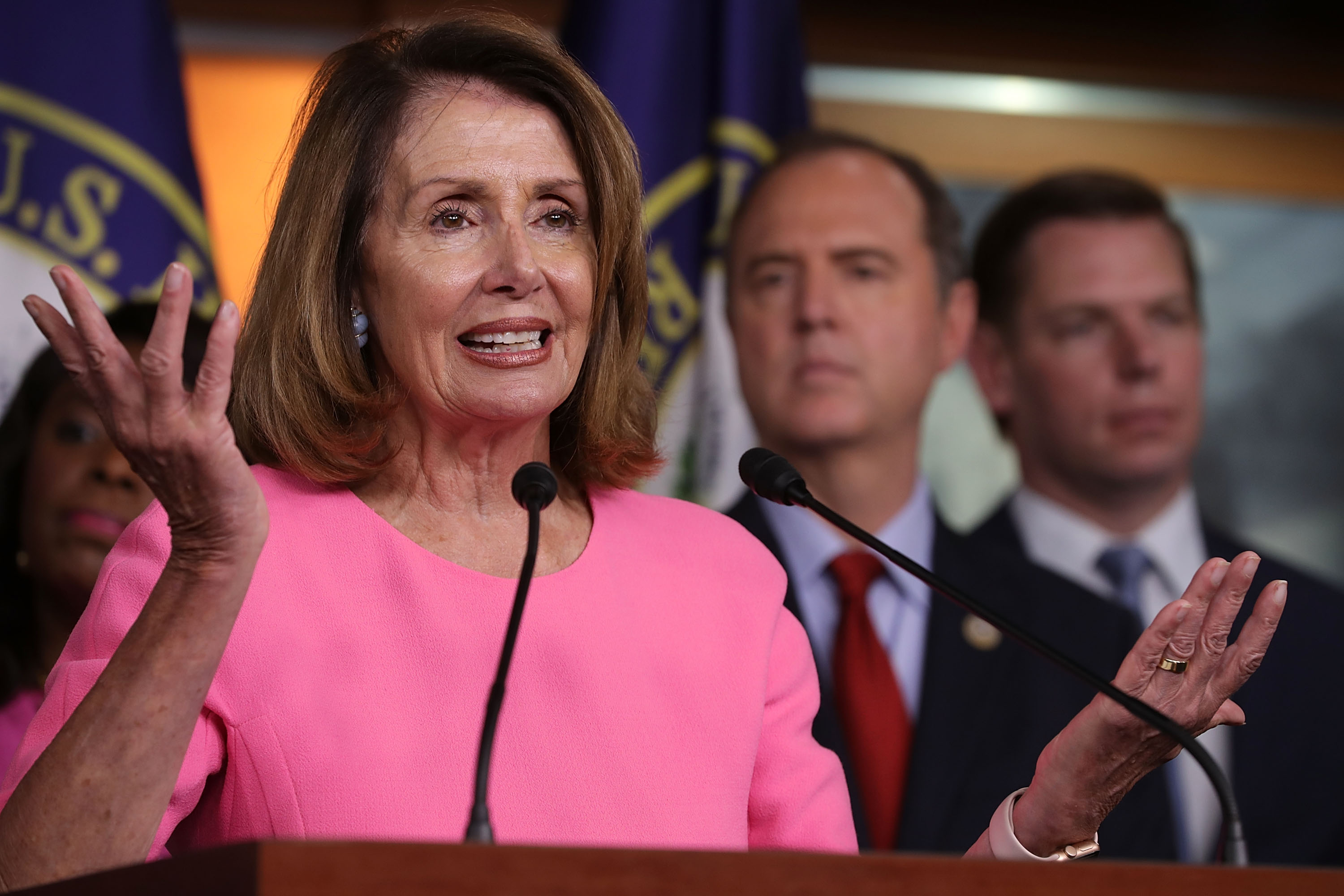 Rep. Nancy Pelosi (D-CA) And Rep. Adam Schiff (D-CA) Discuss Trump's Meeting With Putin In Helsinki