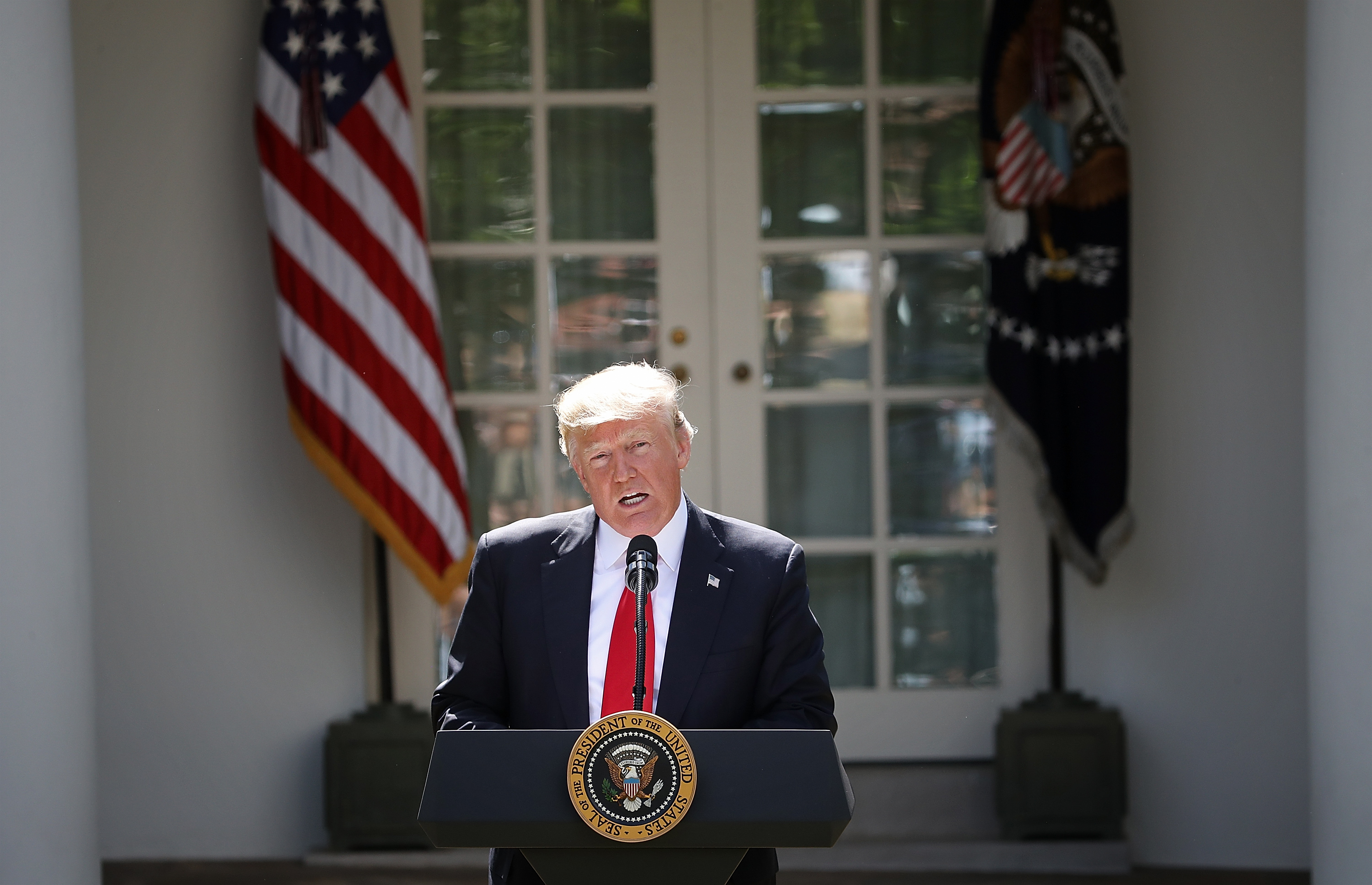 President Donald Trump Makes Statement On Paris Climate Agreement