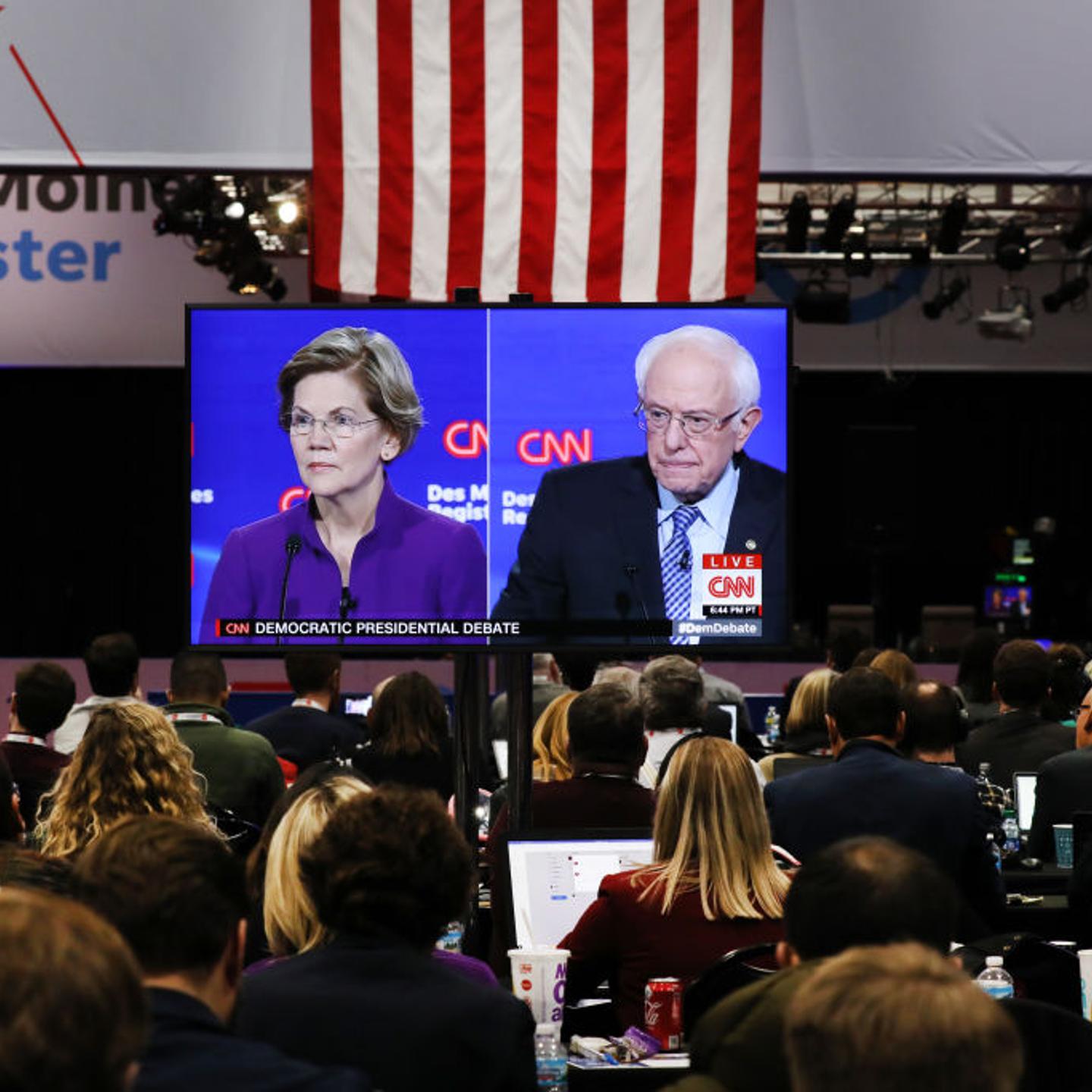 Democratic Presidential Candidates Participate In Presidential Primary Debate In Des Moines, Iowa