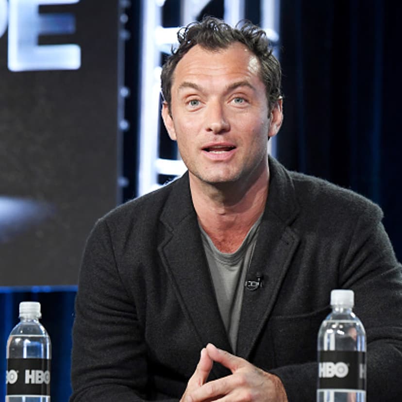 Jude Law speaks onstage during the 2017 Winter Television Critics Association Press Tour at Langham Hotel on January 14, 2017 in Pasadena, California.