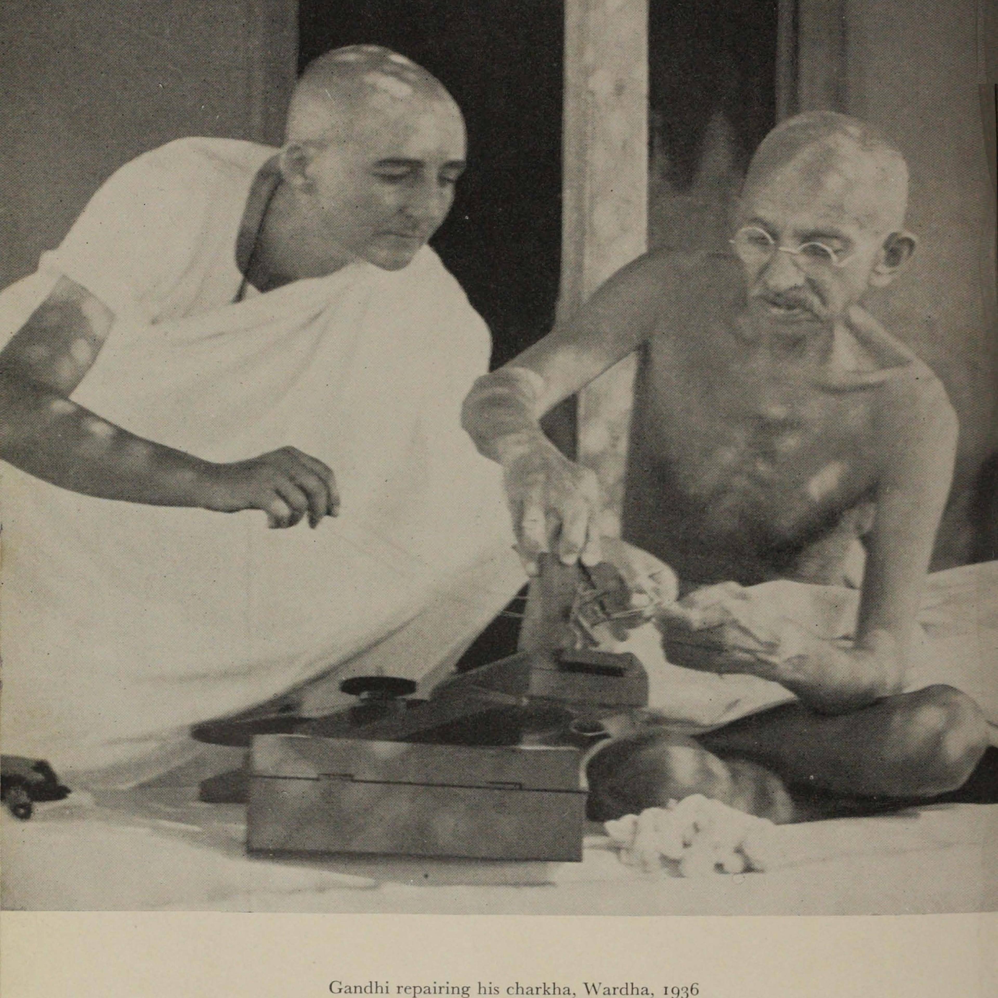 Mira Behn with Gandhi