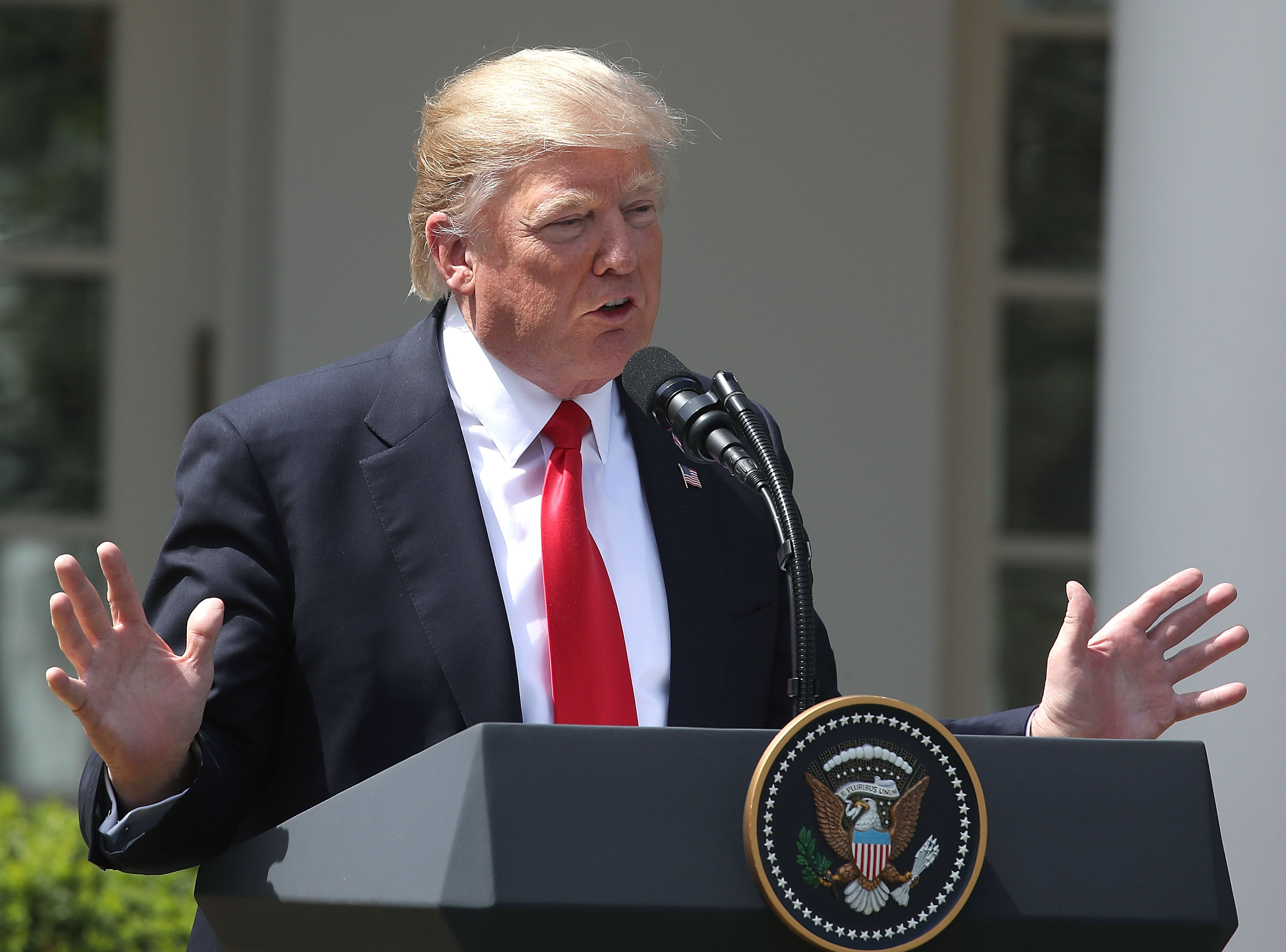 Trump Holds Joint Press Conf. With King Abdullah II Of Jordan At White House