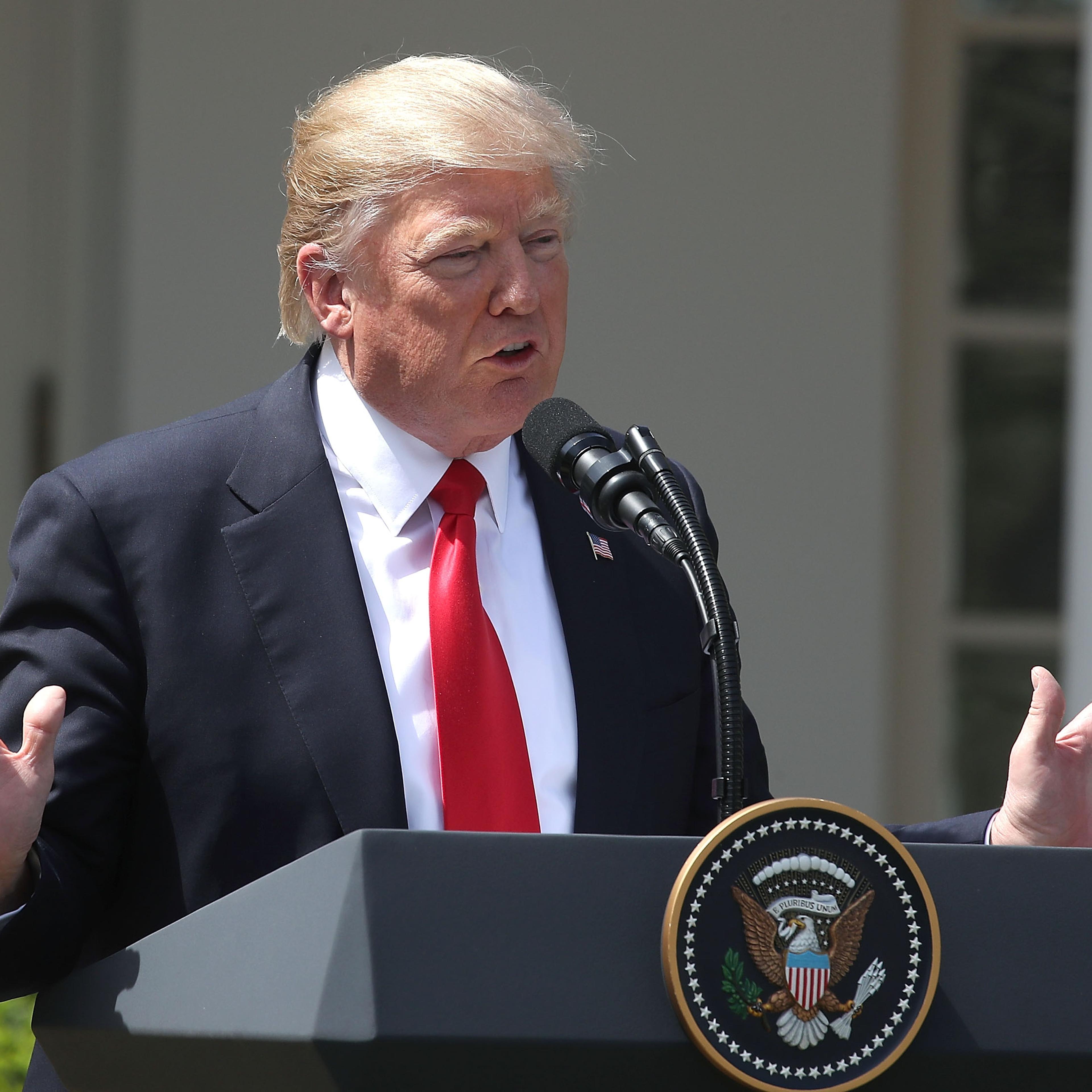 Trump Holds Joint Press Conf. With King Abdullah II Of Jordan At White House