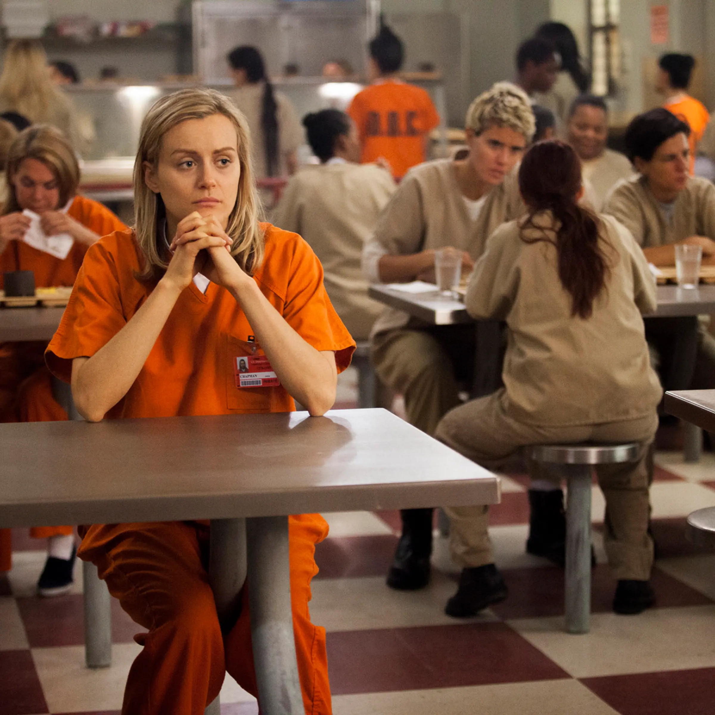 Taylor Schilling as Piper Chapman in Orange Is The New Black