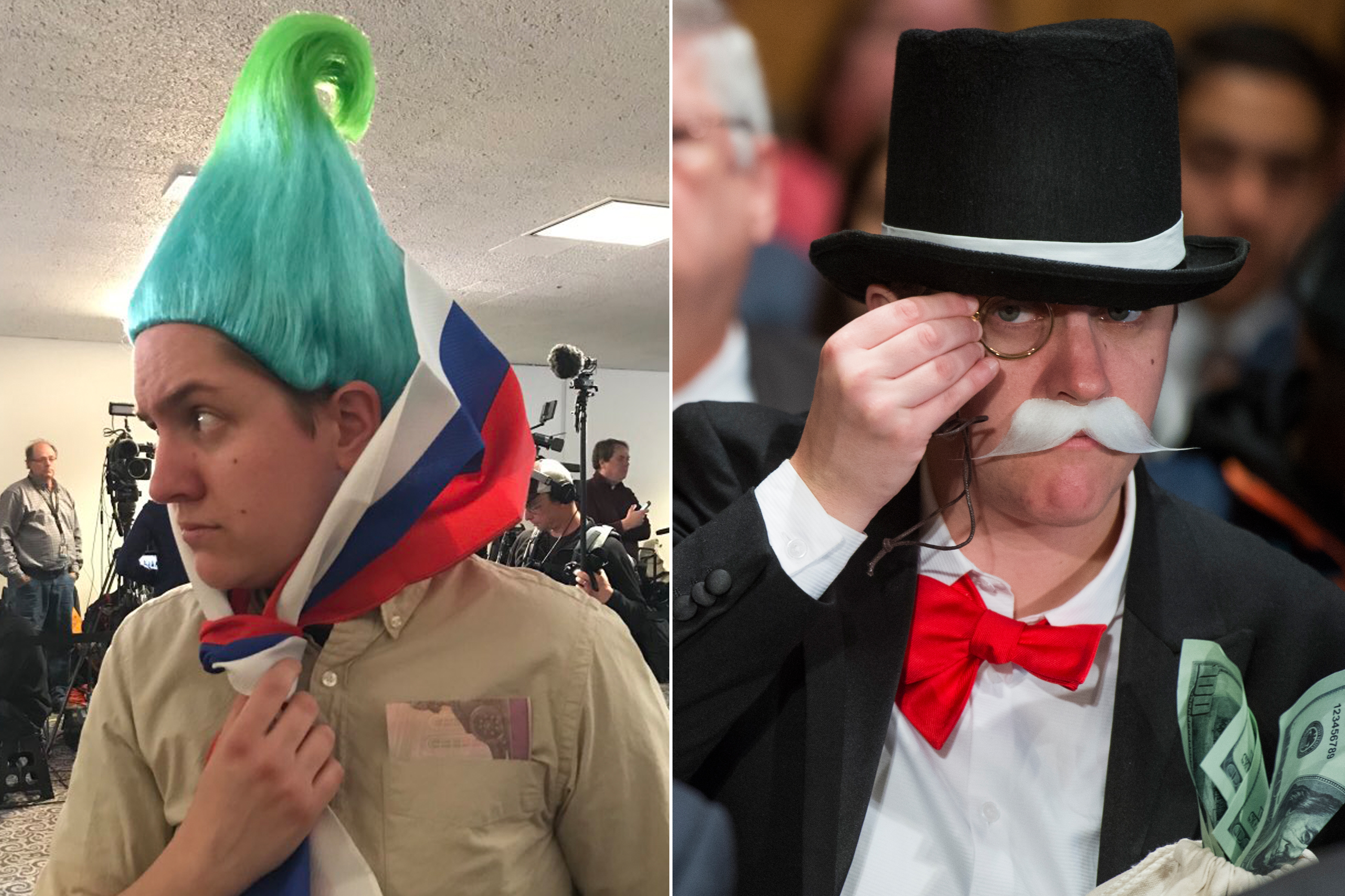 Amanda Werner as a Russian Troll   and Mr. Moneybags 
