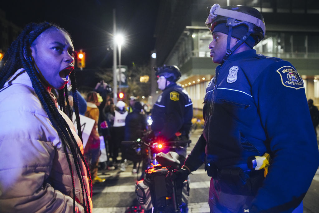 Protest in Grand Rapids over the killing of Patrick Lyoya