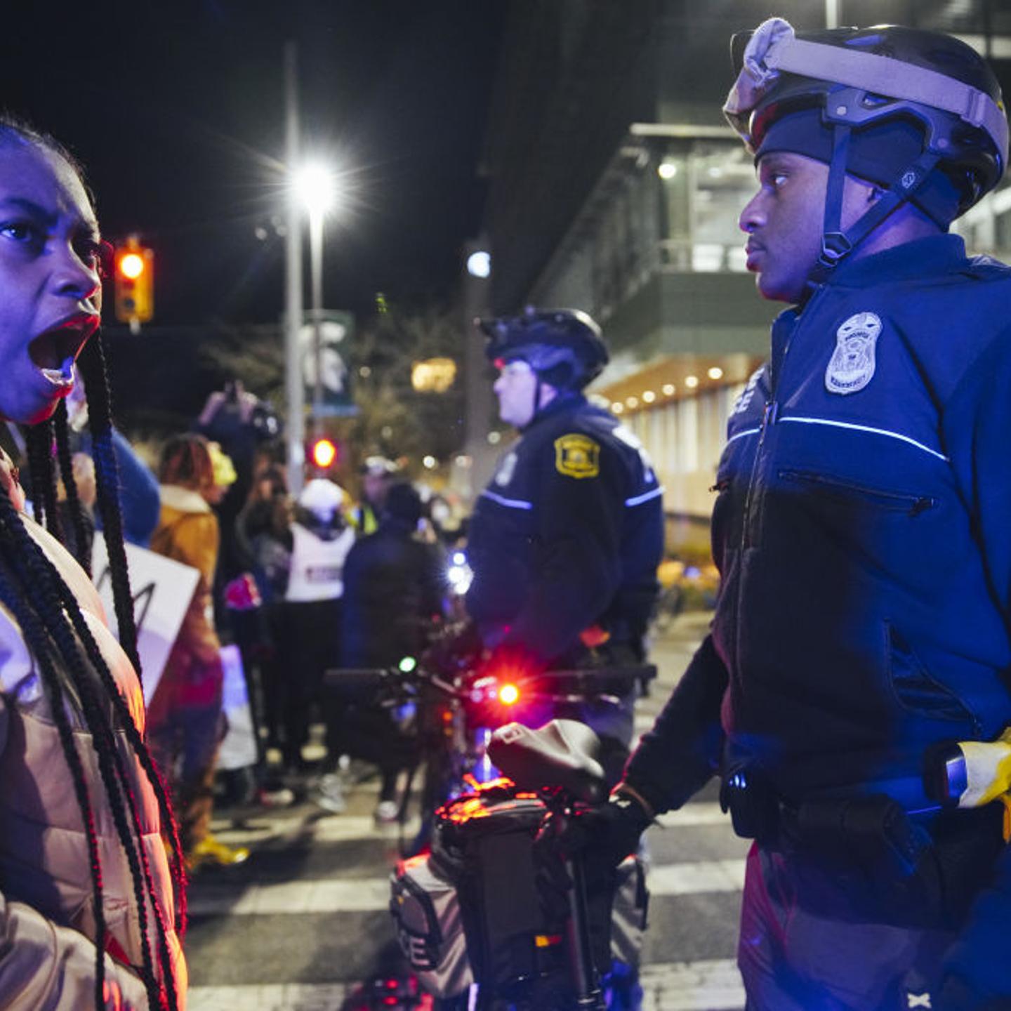 Protest in Grand Rapids over the killing of Patrick Lyoya