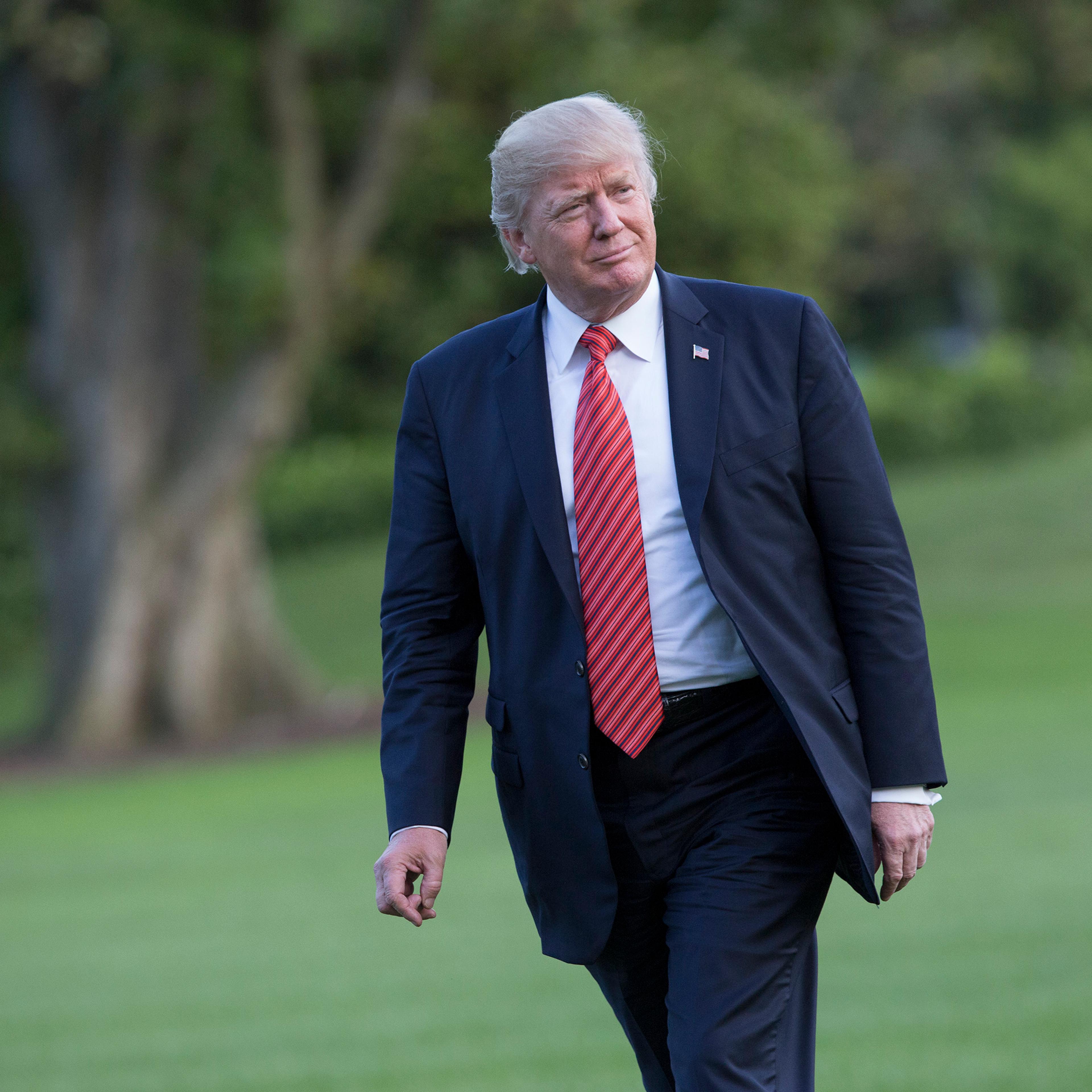 President Donald Trump Returns To The White House After Rally in Phoenix, Arizona