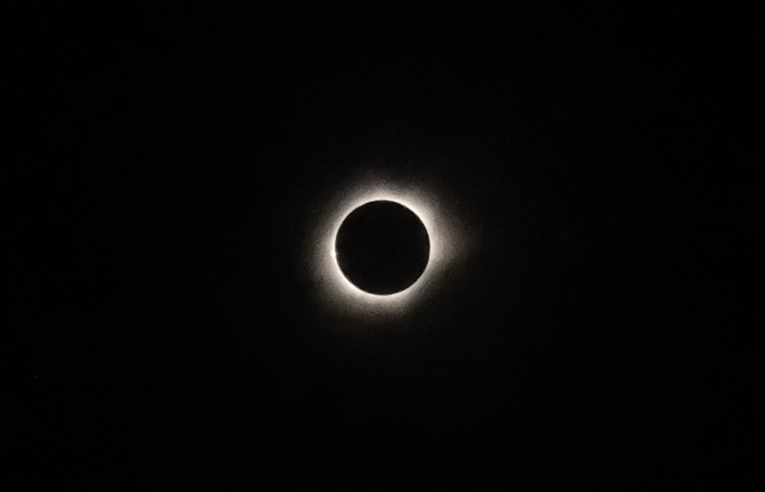 A total solar eclipse is seen from the city of Ternate, in Indonesia's Maluku Islands, on March 9, 2016.